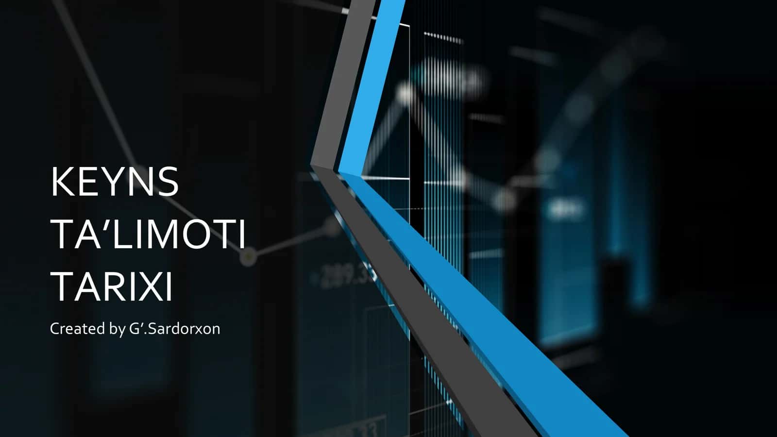 KEYNS TA’LIMOTI TARIXI 1