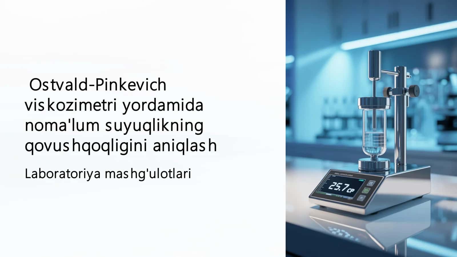 Ostvald-Pinkevich viskozimetri 1
