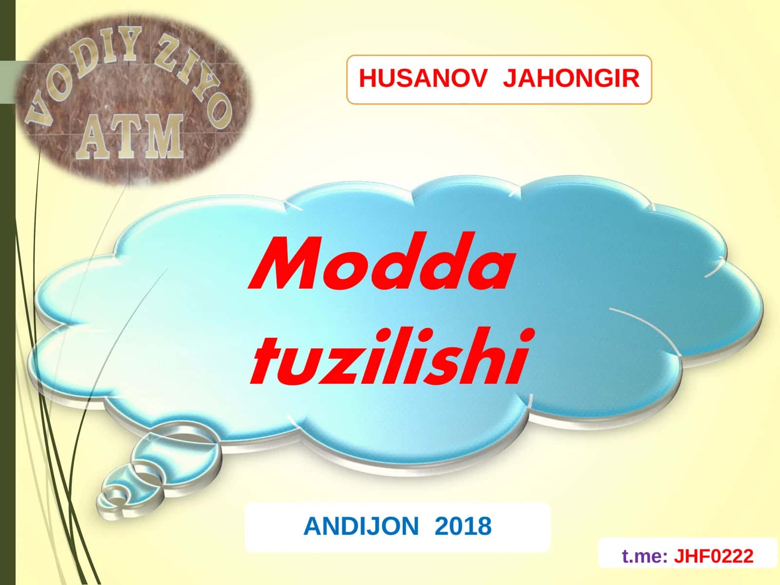 Modda tuzilishi 1