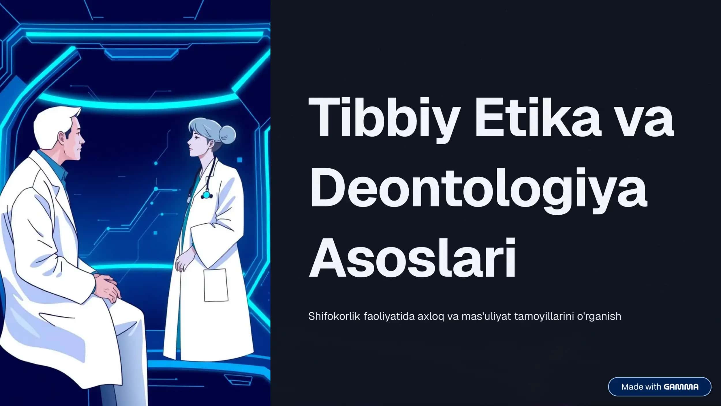 Tibbiy etika va deantologiya 1