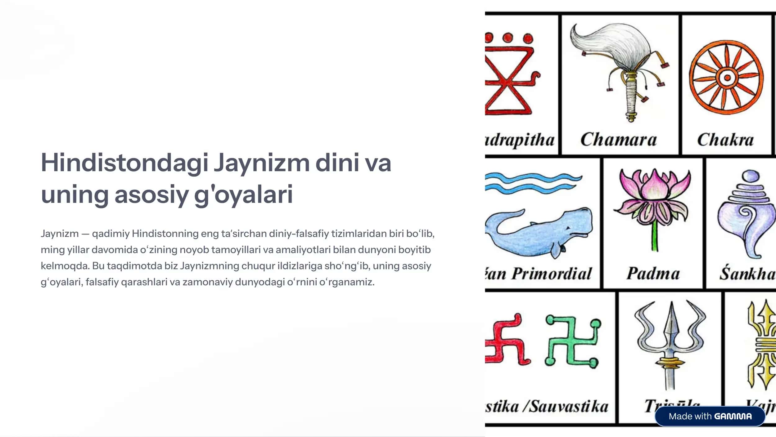 Jaynizm dini va uning asosiy g'oyalari 1
