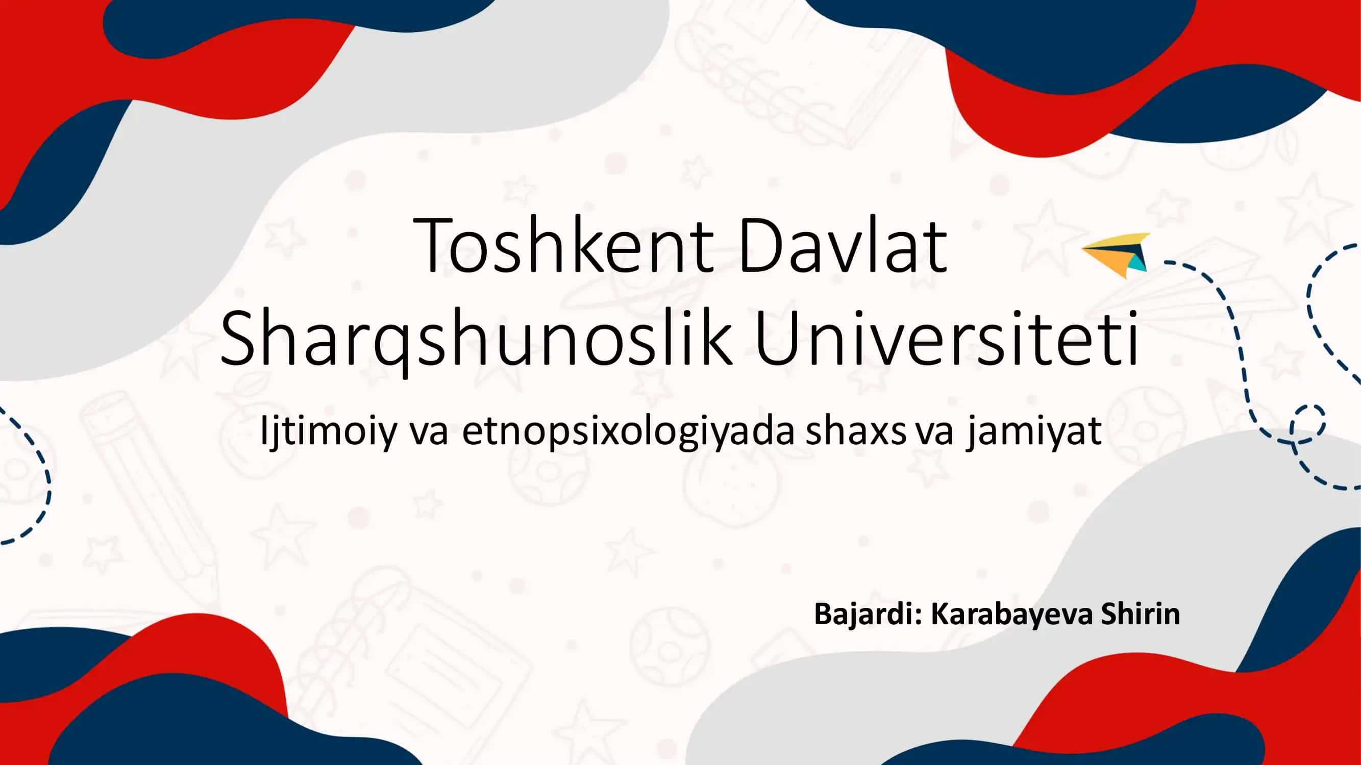 Ijtimoiy va Etnopsixologiyada Shaxs va Jamiyat 1