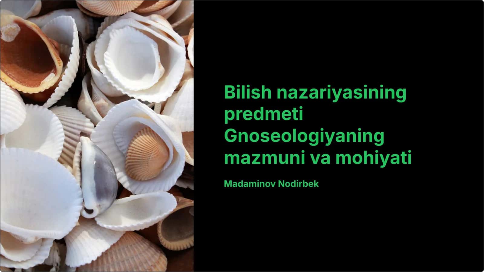 Bilish nazariyasining 1