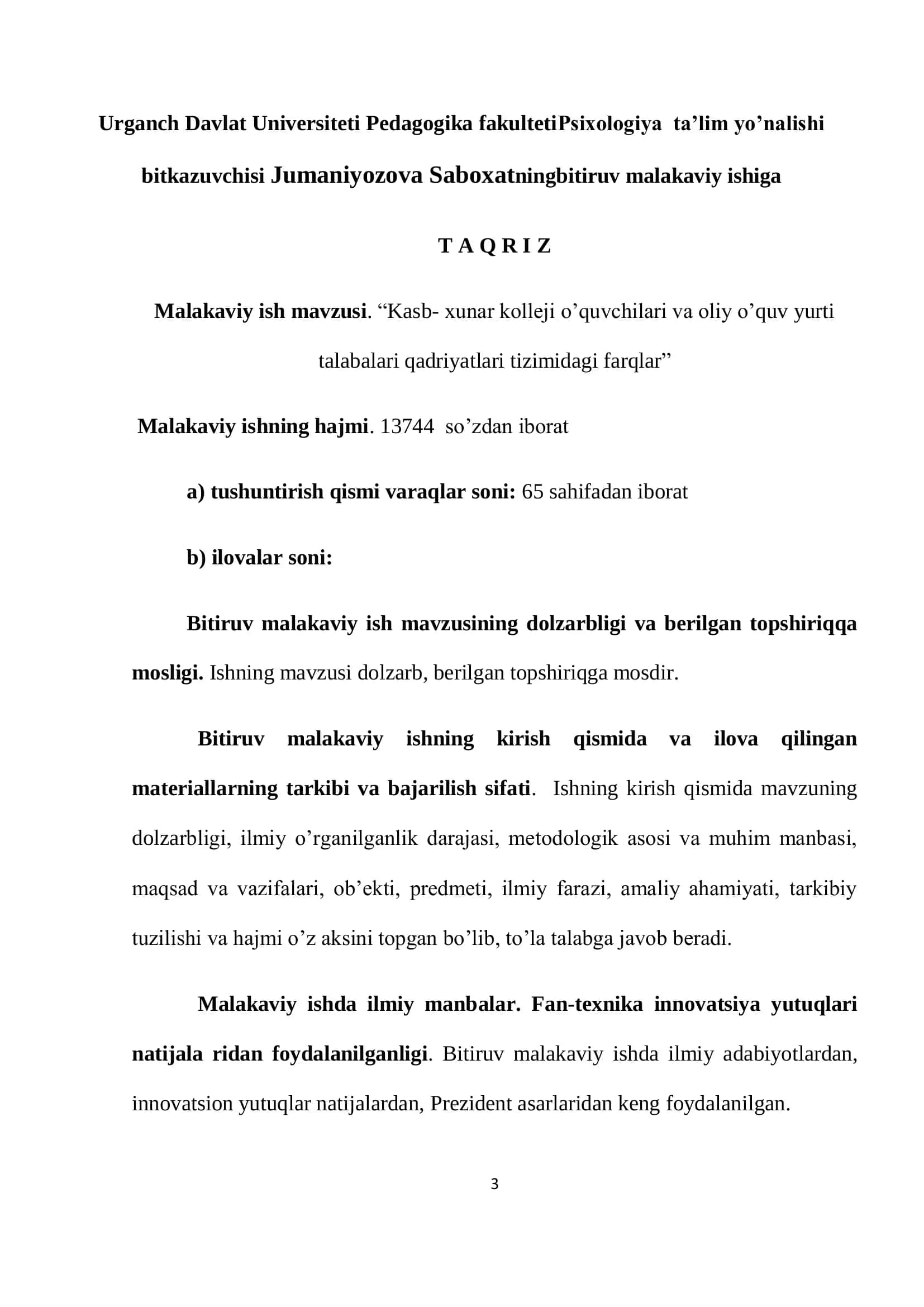 Talabalari Qadriyatlari Tizimidagi Farqlar 2