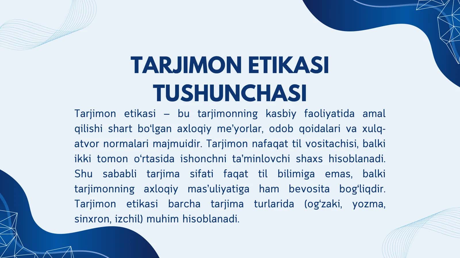 TARJIMON ETIKASI 2