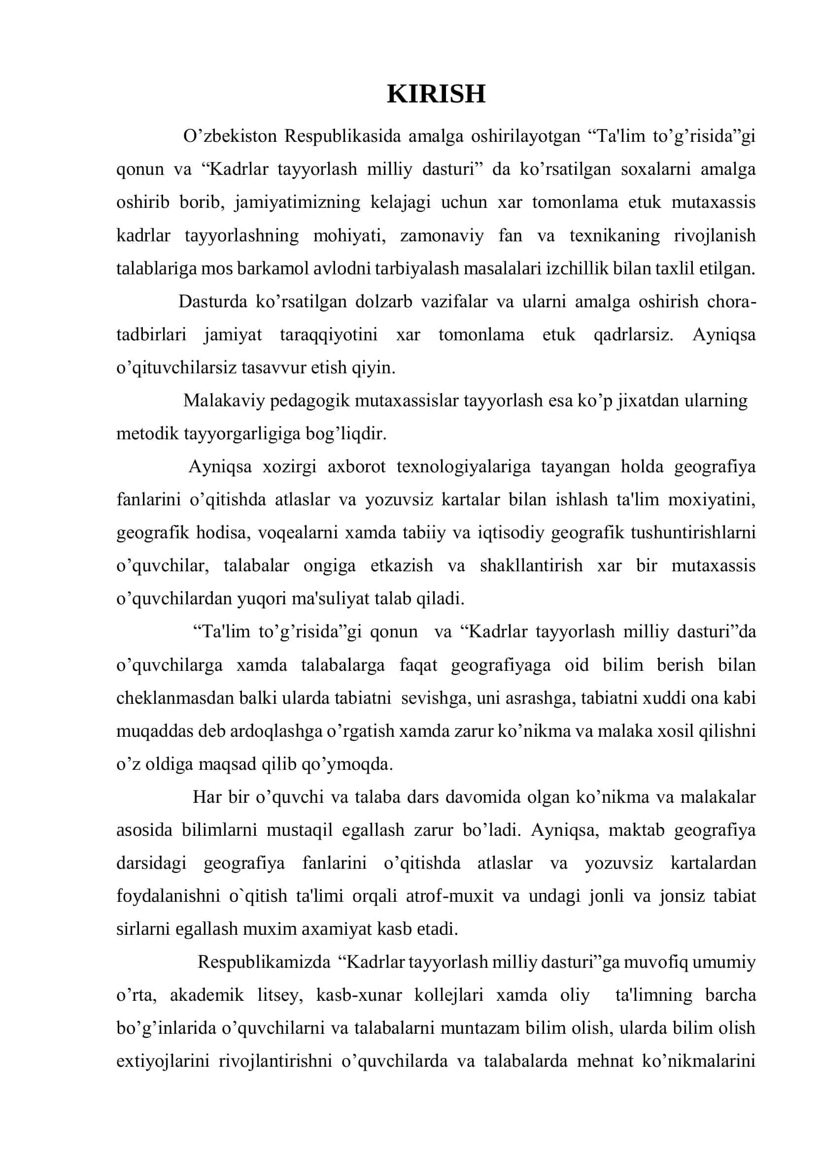 Maktab Geografiya Darslarida Atlaslar va Yozuvsiz Kartalar 2
