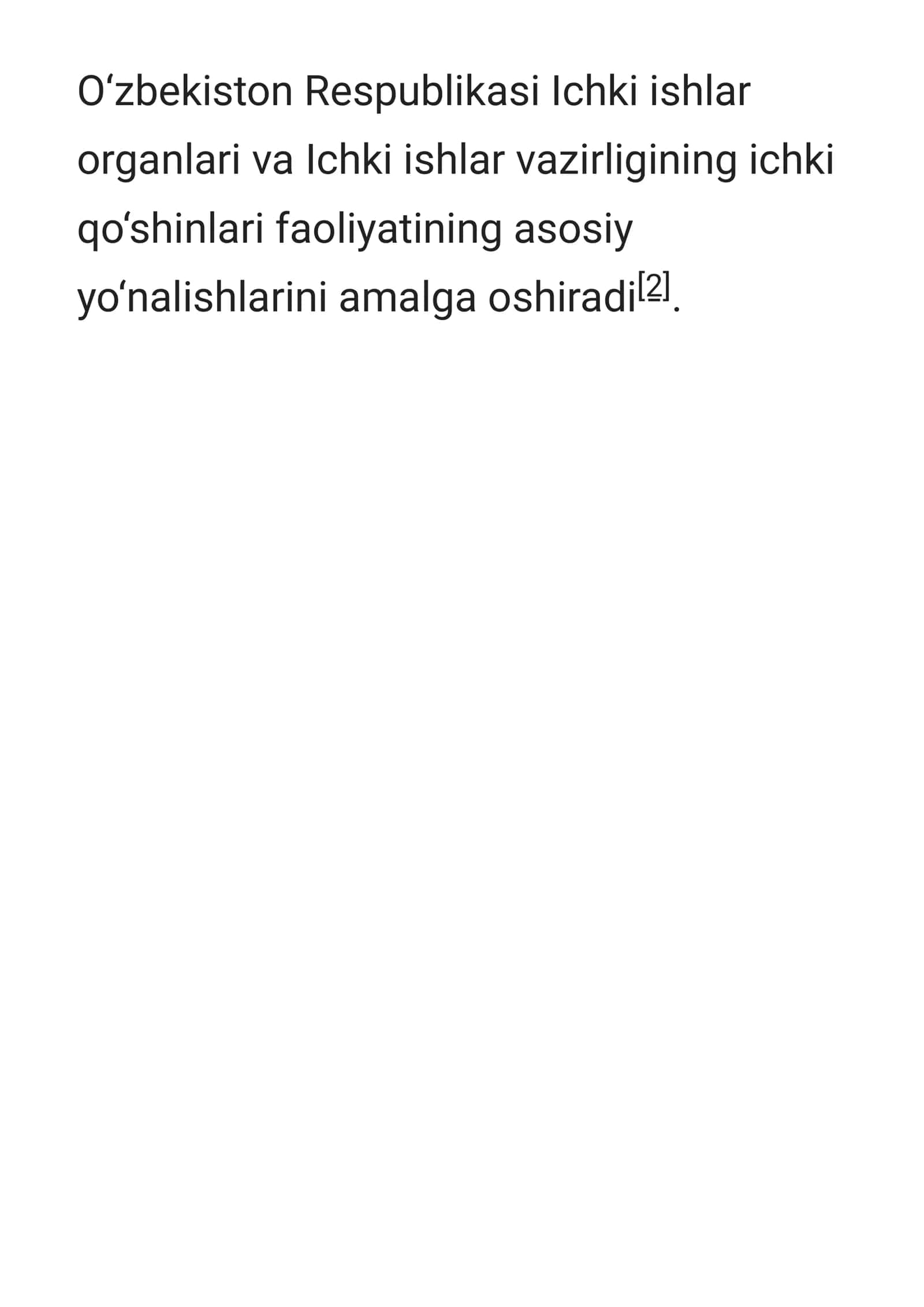 Oʻzbekiston Respublikasi Ichki Ishlar Vazirligi 2