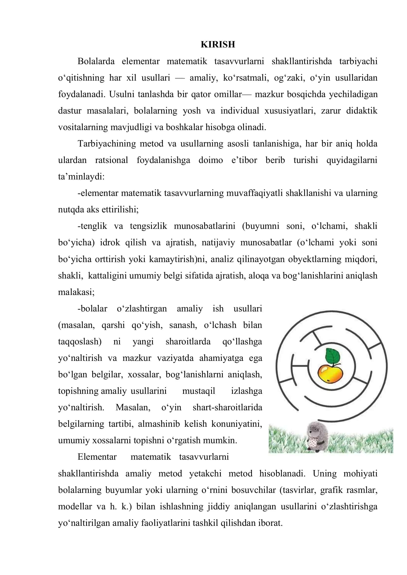 Maktabgacha yoshda asosiy oddiy matematik qonuniyatlari haqida tushuncha 2