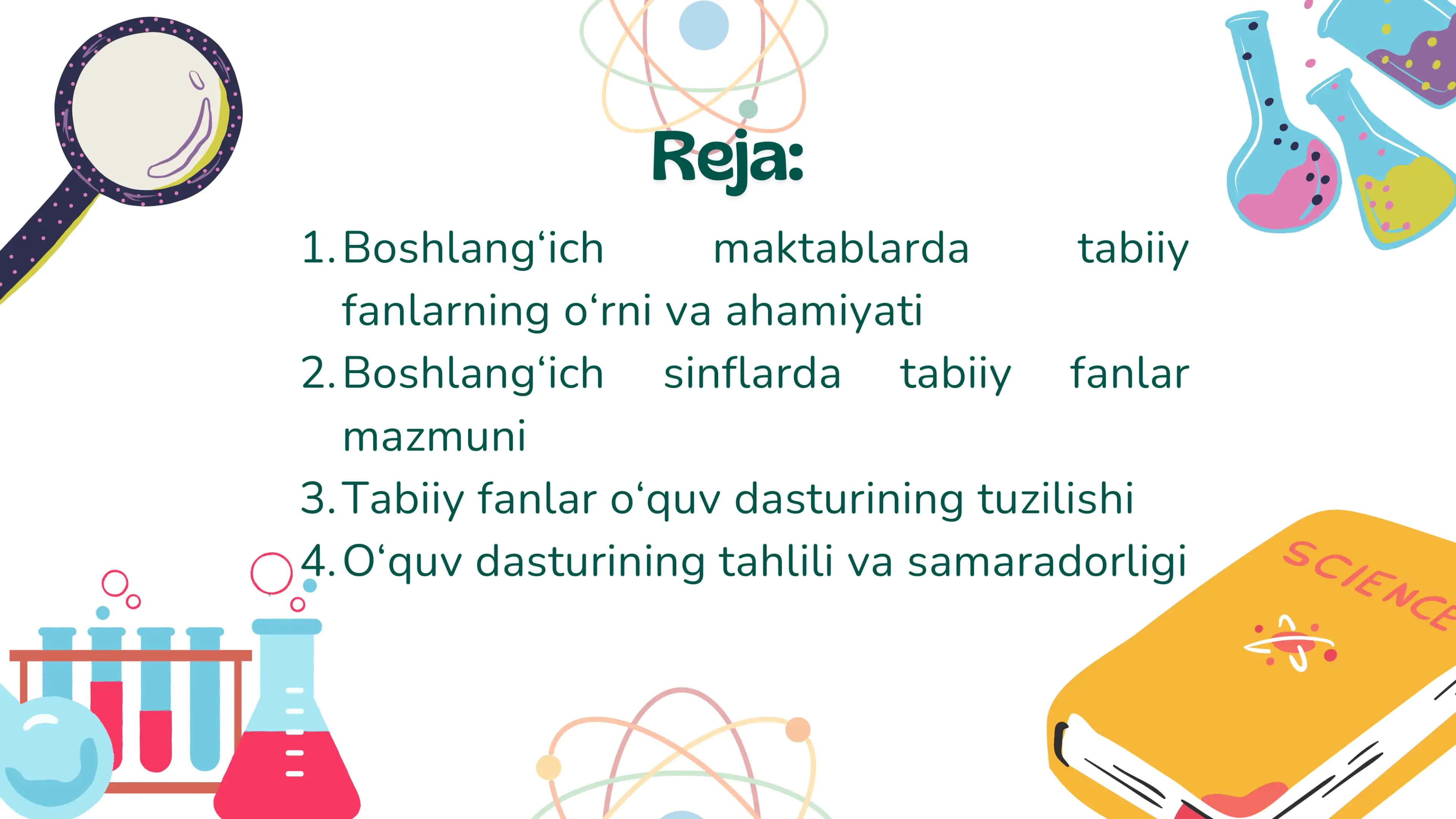 Boshlangʻich maktablarda tabiiy fanlarning mazmuni va oʻquv dasturining tahlili 2