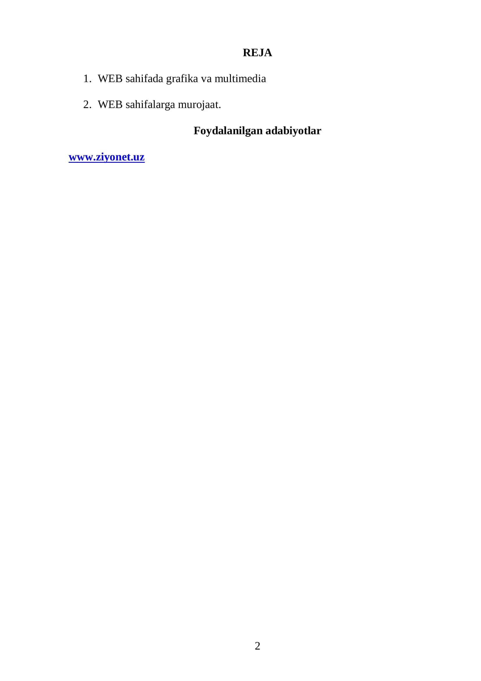 HTML da Web sahifalarga grafiklar joylash 2