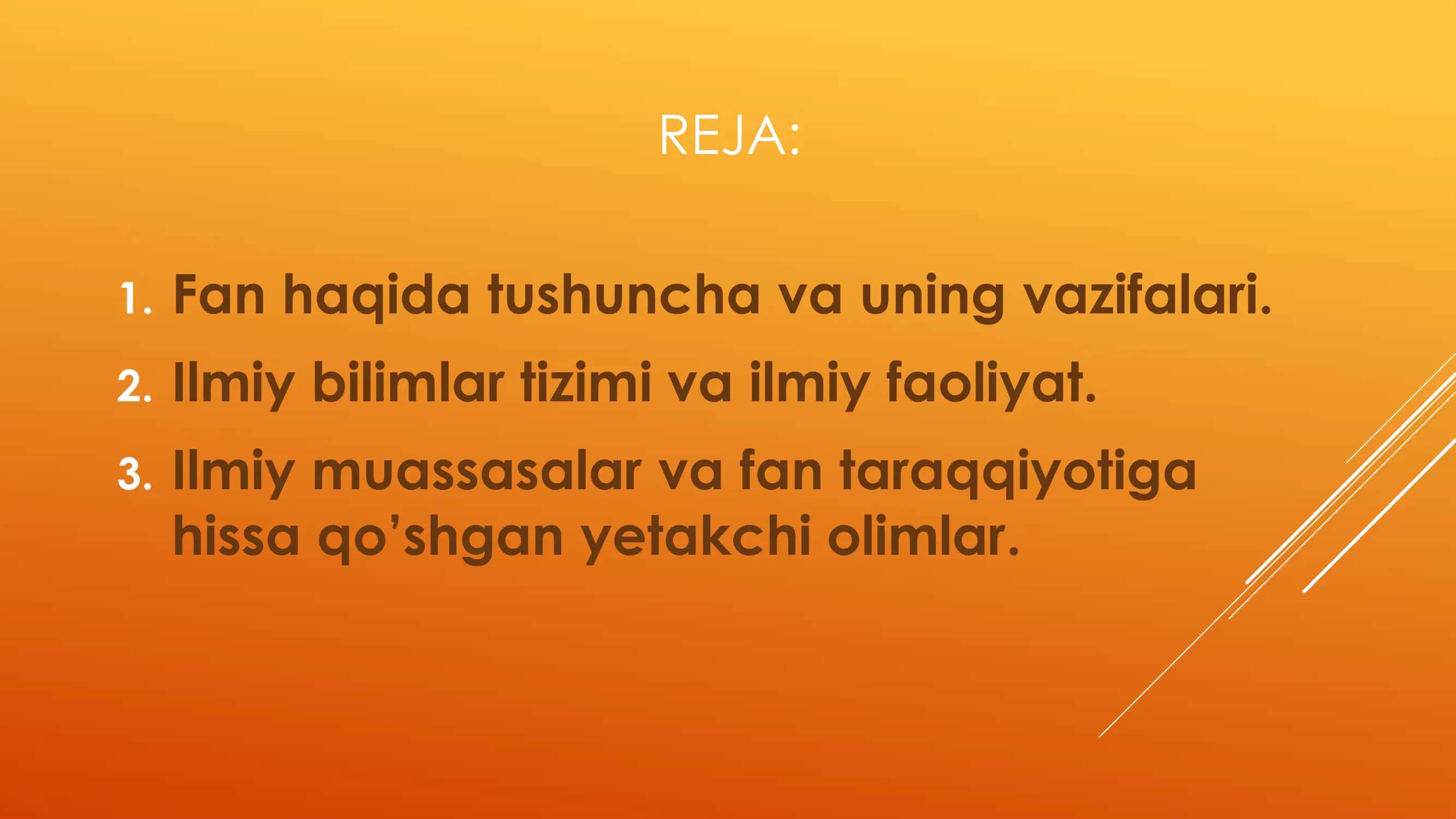 ILMIY TADQIQOT ASOSLARI FANINING MAQSADI VA VAZIFALARI, UMUMIY TUSHUNCHALAR 2