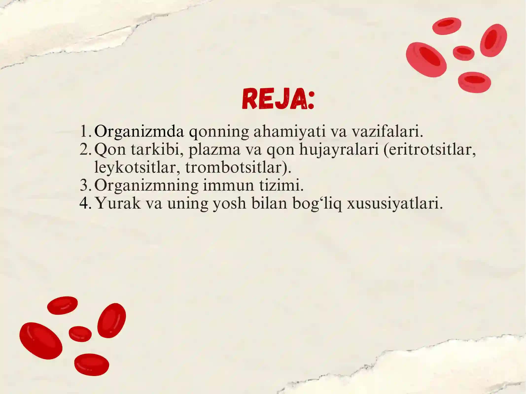 Qon aylanish tizimining yosh xususiyati va gigiyenasi 2