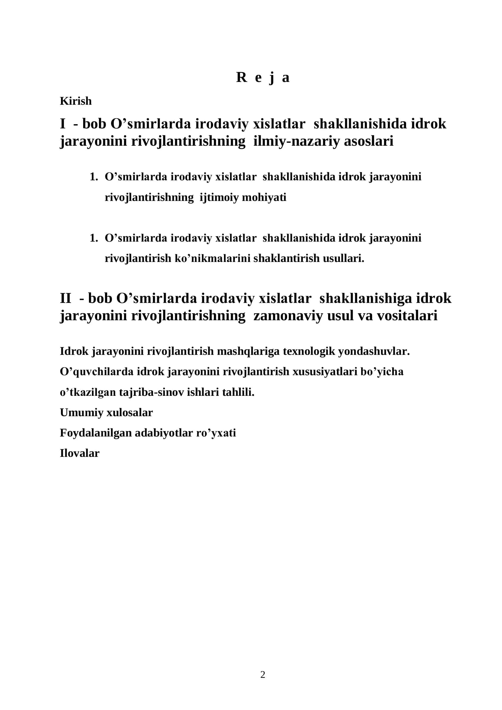 O’SMIRLARDA IRODAVIY XISLATLAR SHAKLLANISHINING PSIXOLOGIK XUSUSIYATLARI 2