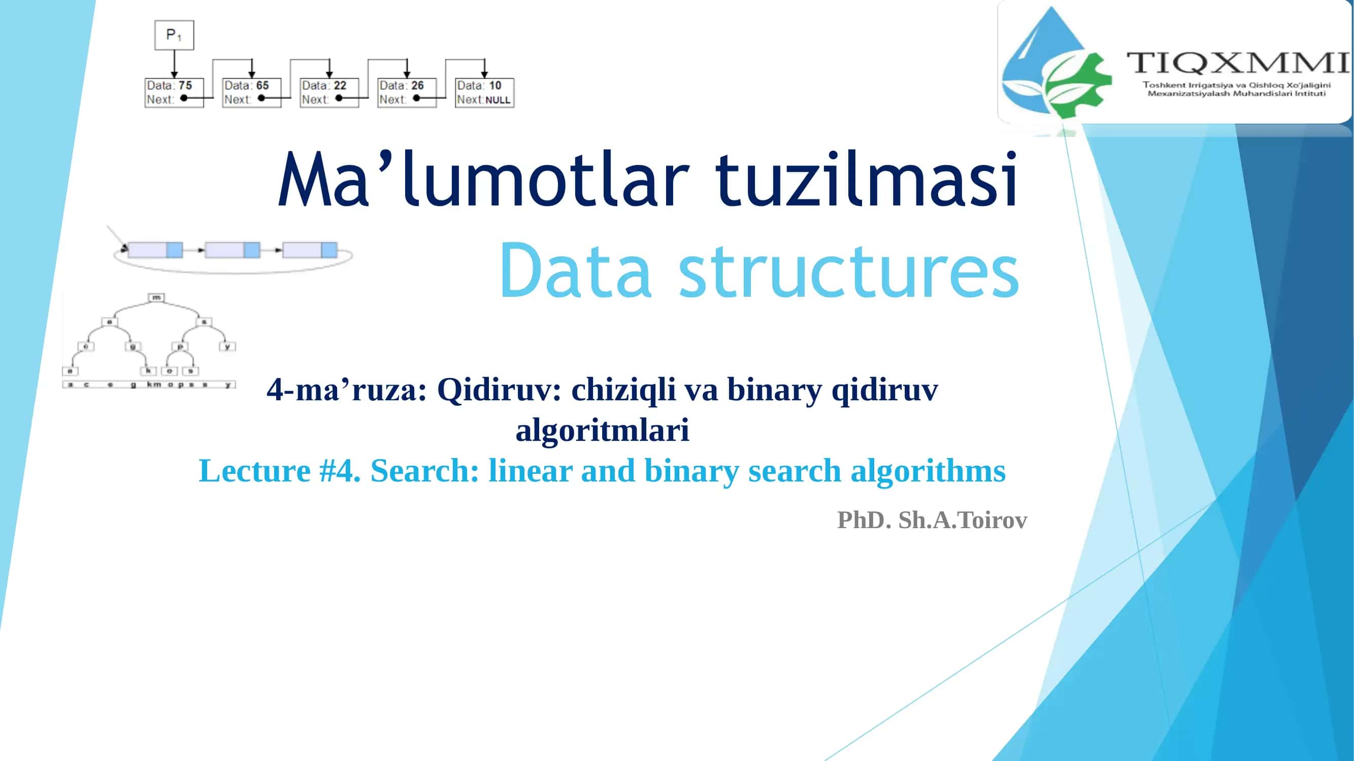 Ma’lumotlar tuzilmasi 2