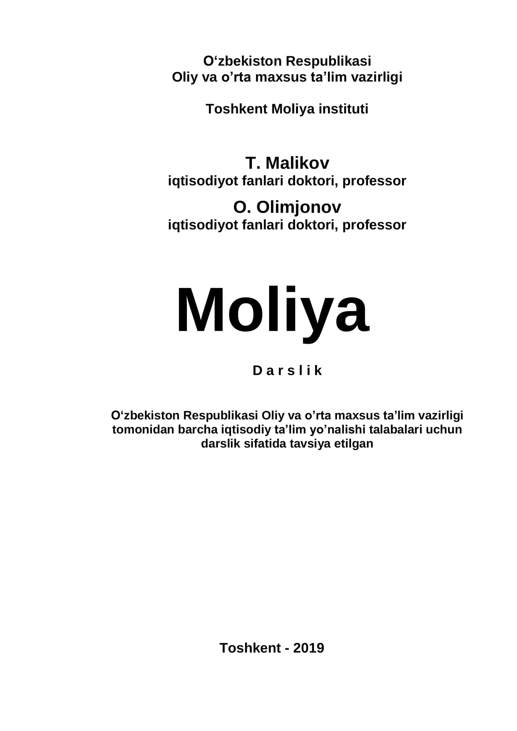 Moliya 2