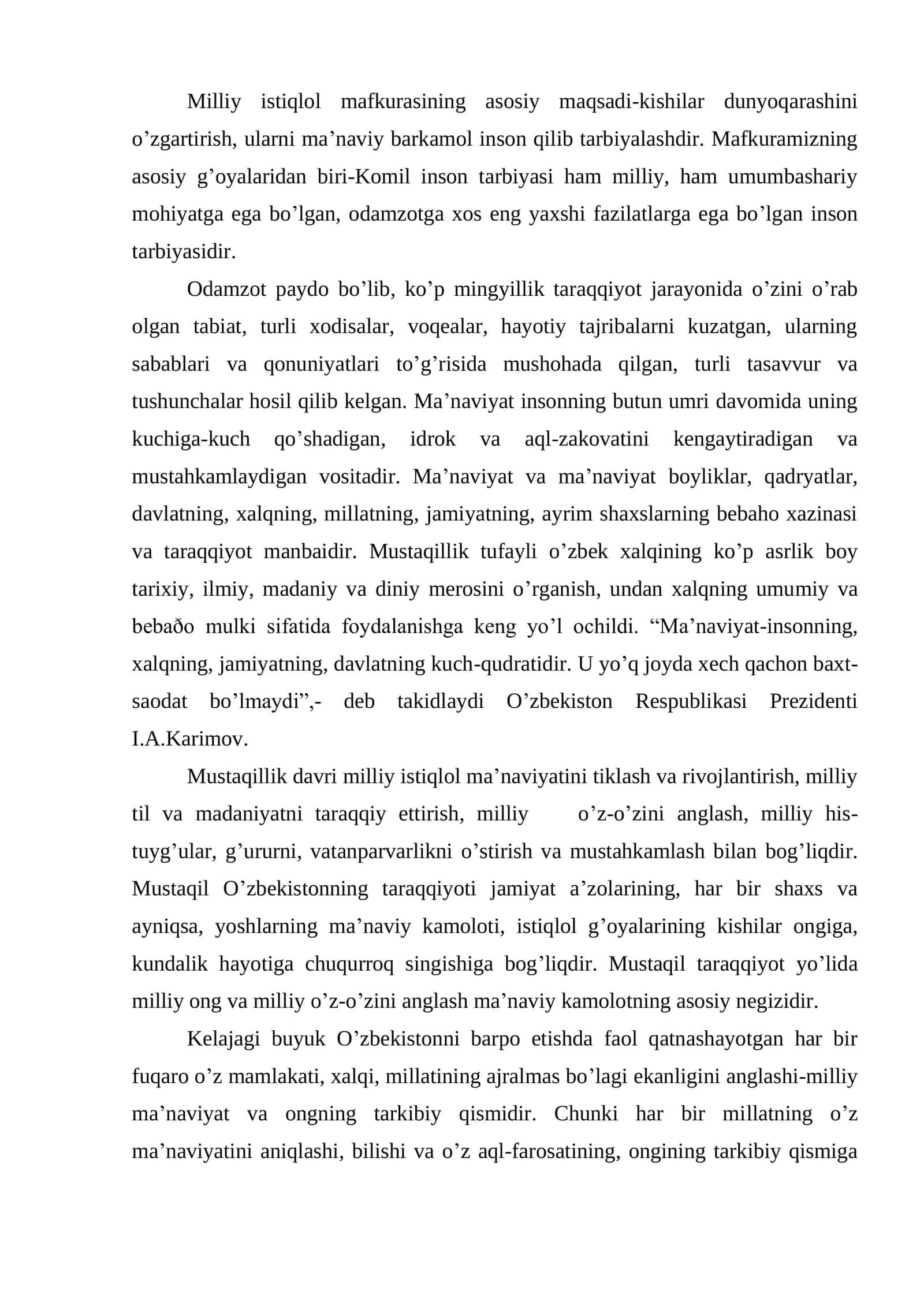 Bilim inson ma’naviy kamolotiga omili 2