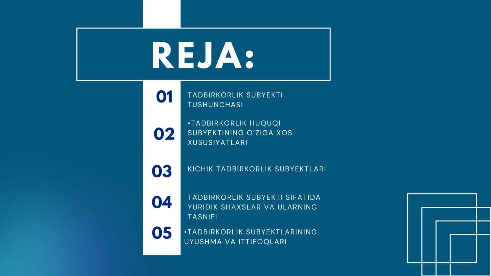 Tadbirkorlik subyektlari 2