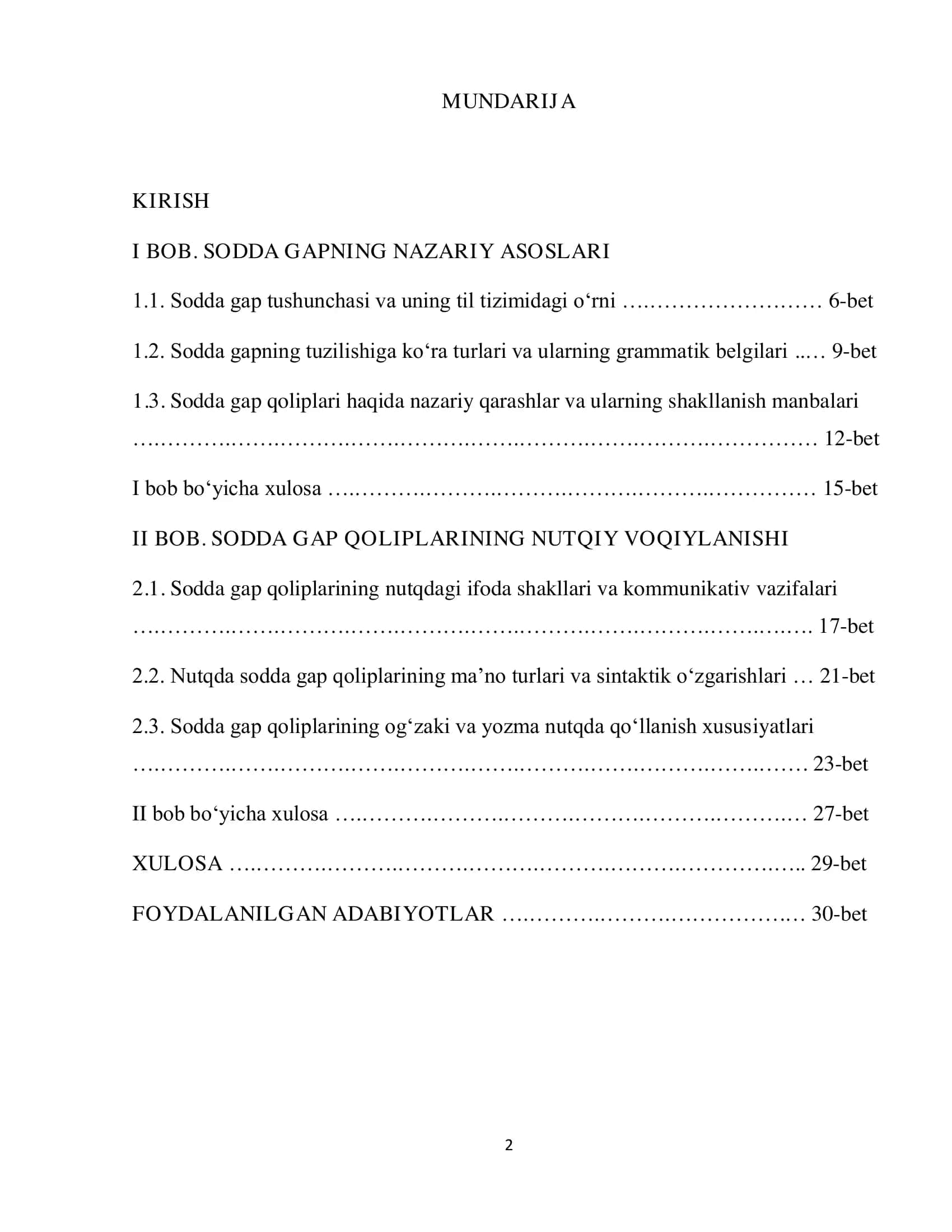 SODDA GAP QOLIPLARINING NUTQIY VOQIYLANISHI 2