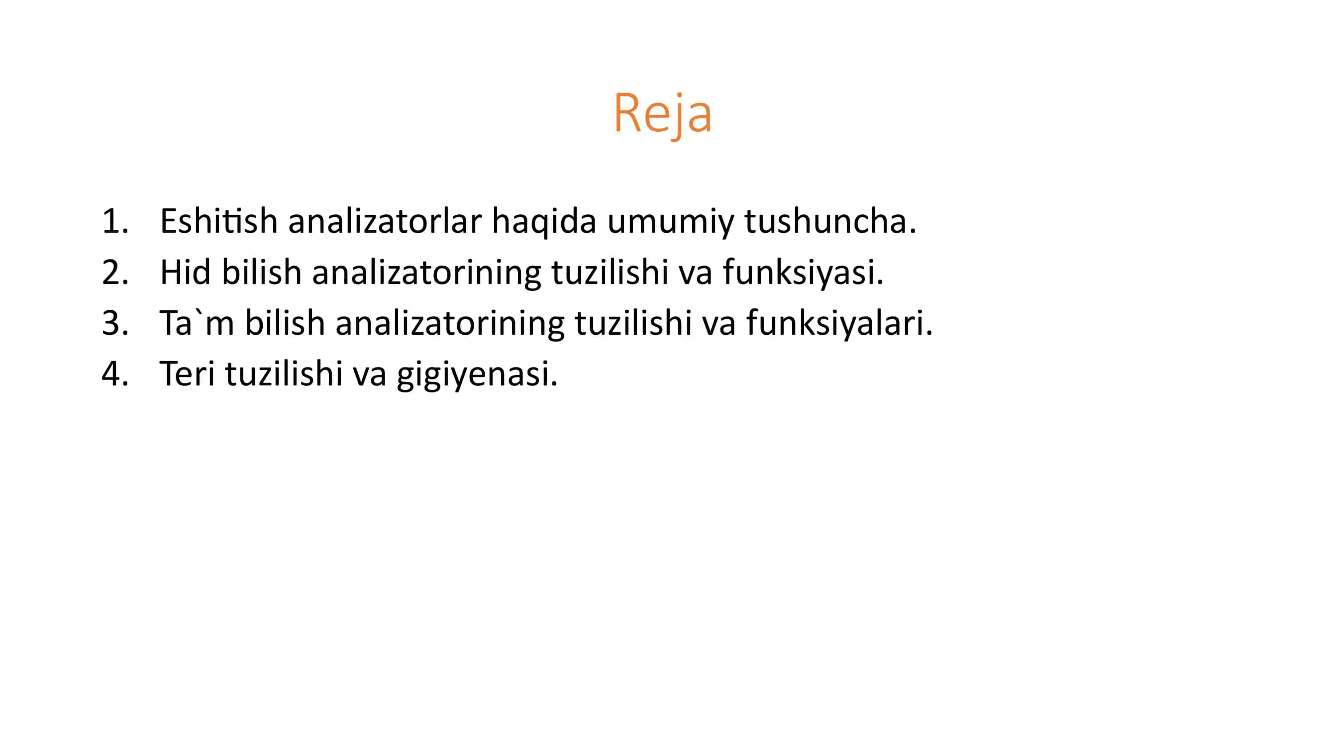 Eshitish, hid bilish va ta`m bilish a`zolari 2