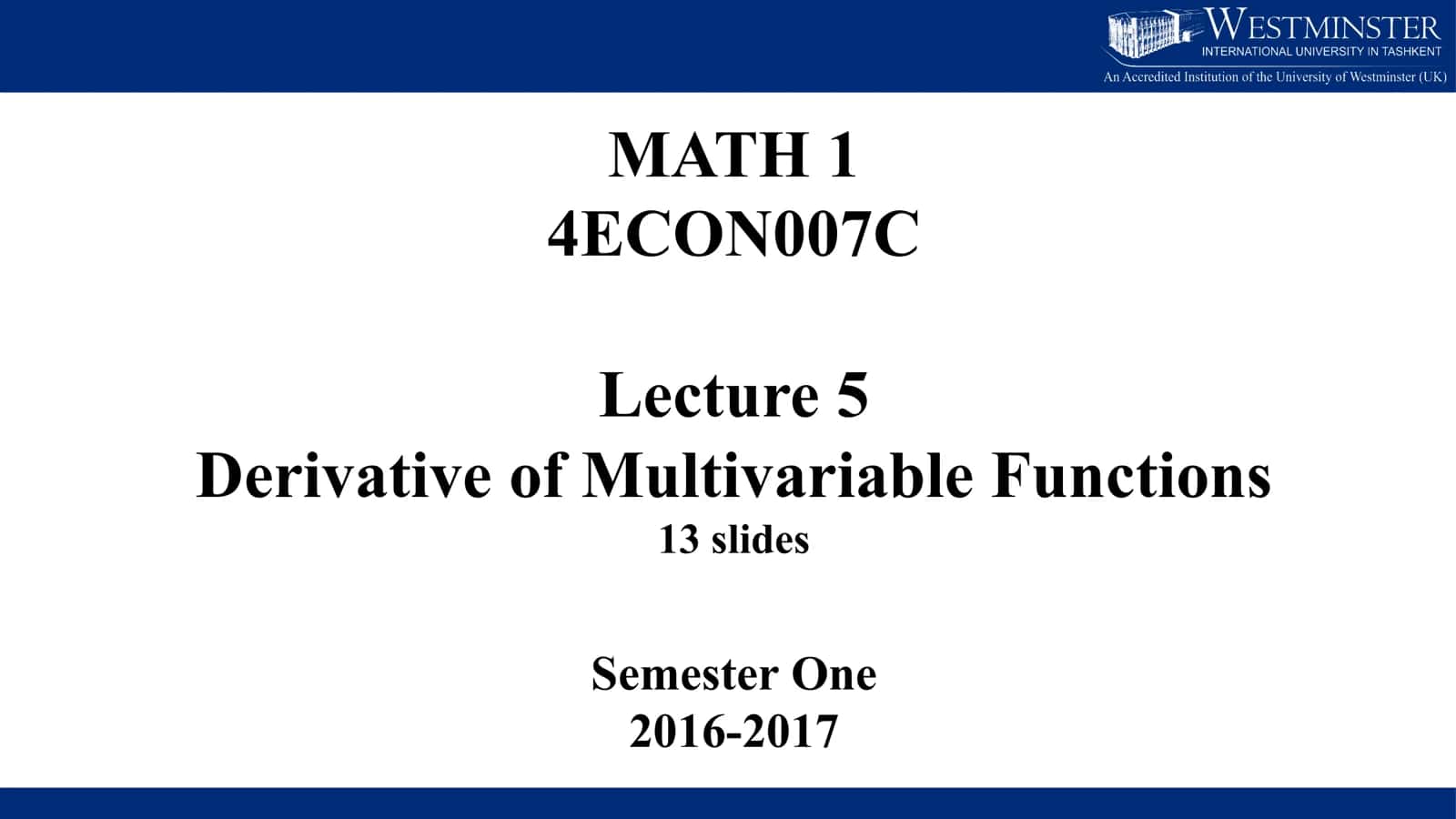 Derivative of Multivariable Functions 2