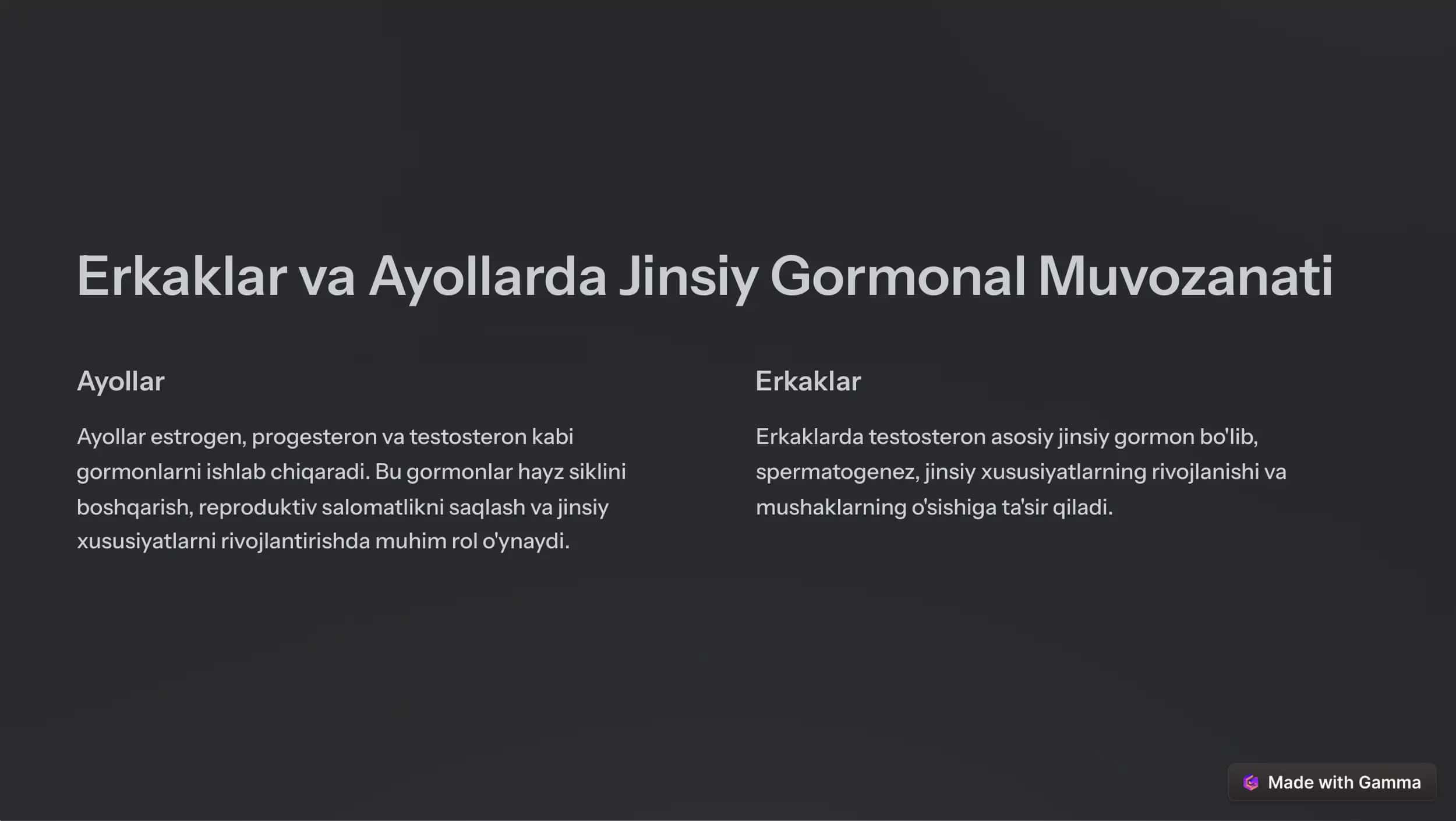 Jinsiy Siklning Gormonal Boshqariluv Mexanizmi 2