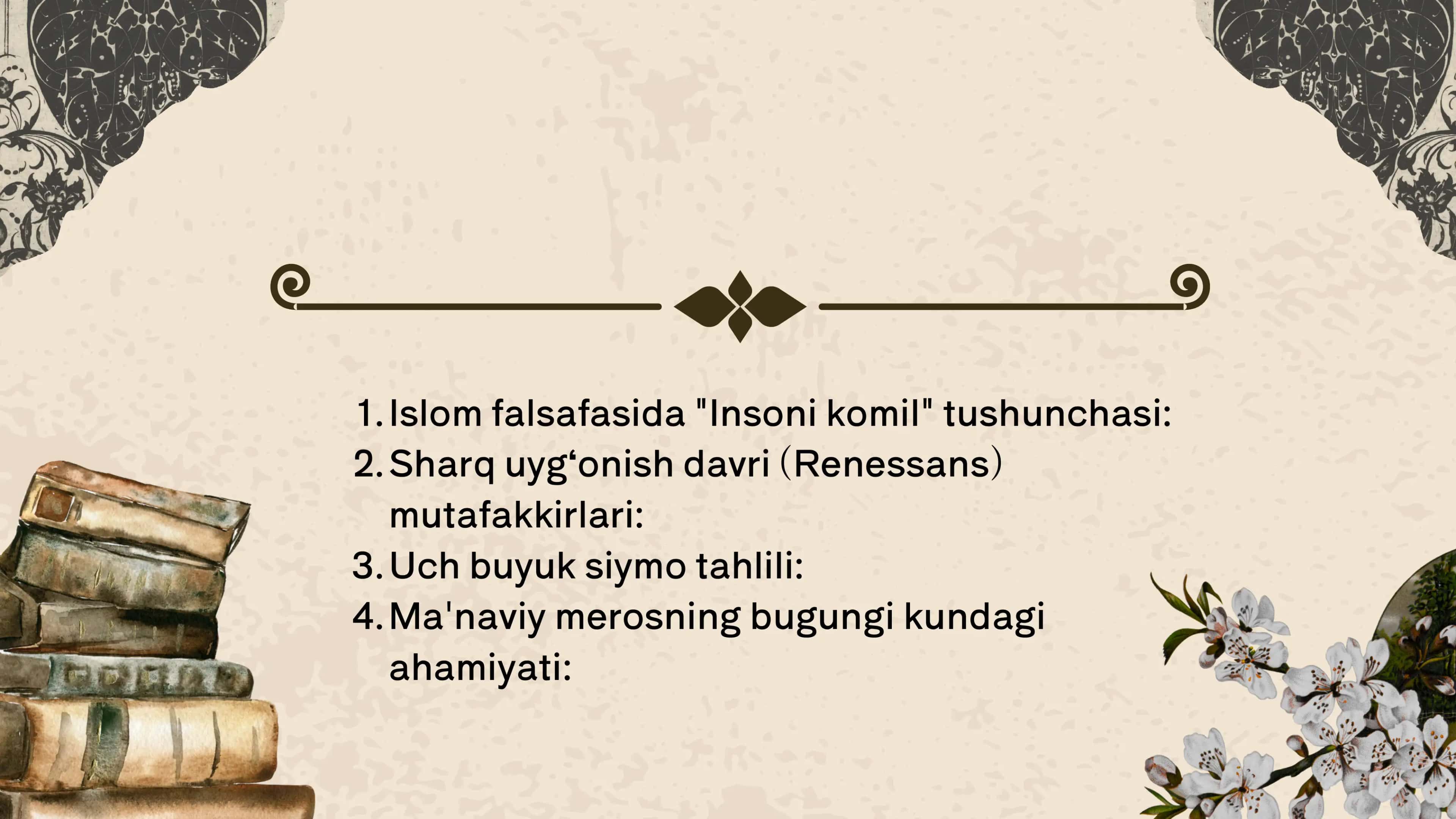 Sharq mutafakkirlarining islom dinining inson kamolotiga ta’siri haqidagi g’oyalari 2