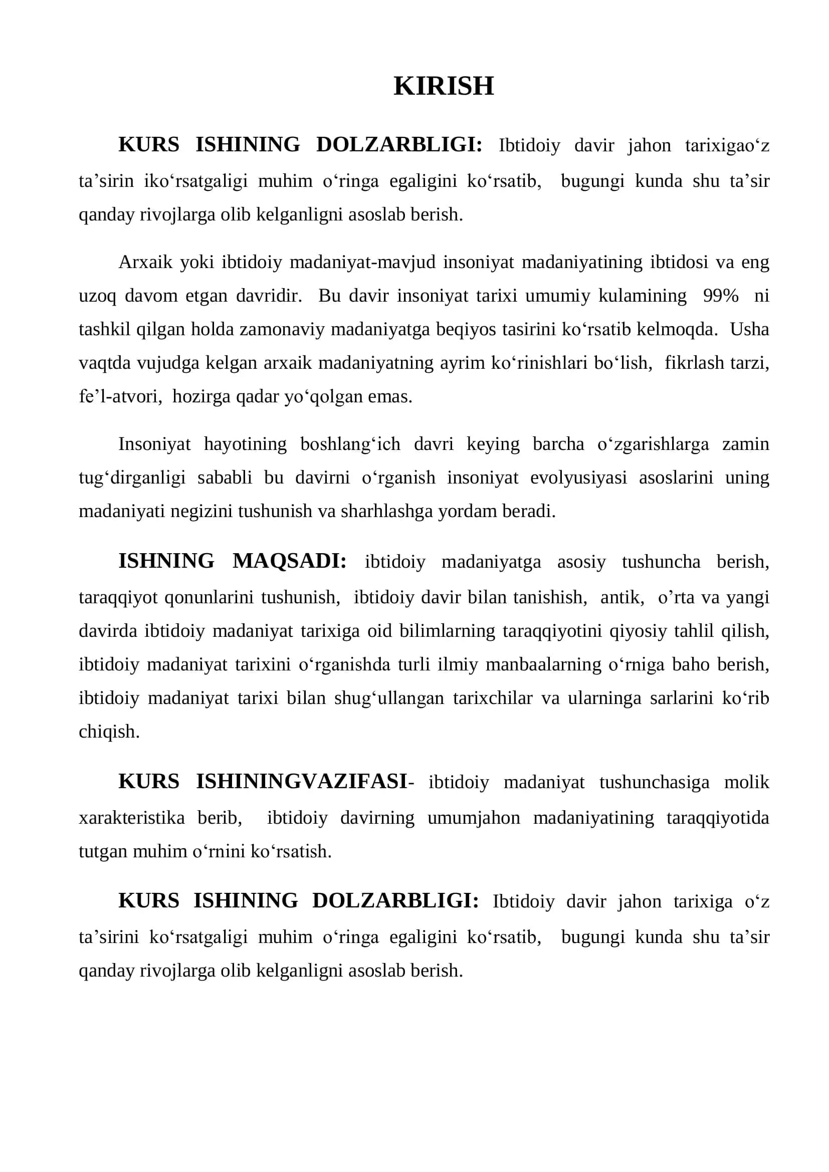 Ibtidoiy madaniyat tarixi 2