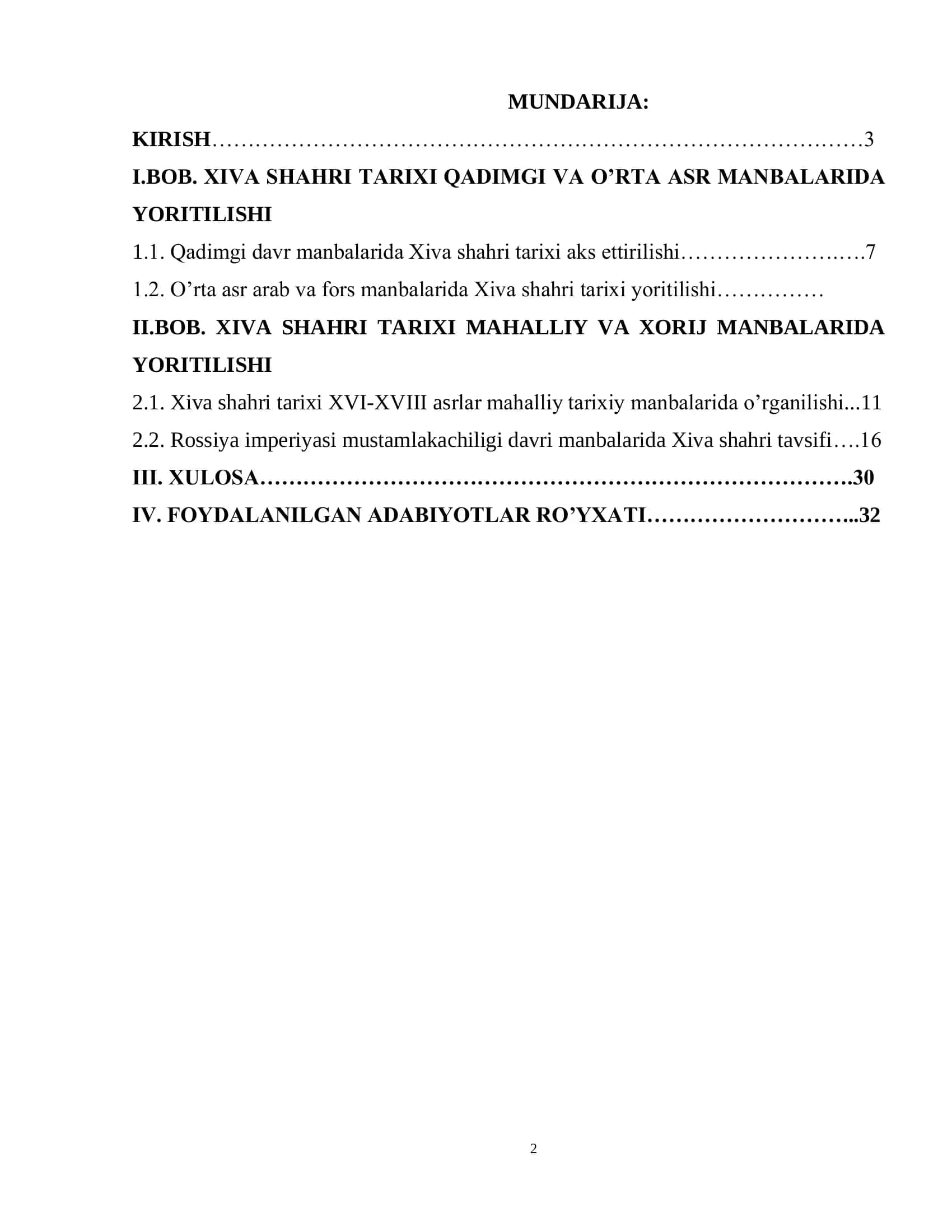 XIVA SHAHRI TARIXI MANBALARDA AKS ETISHI 2