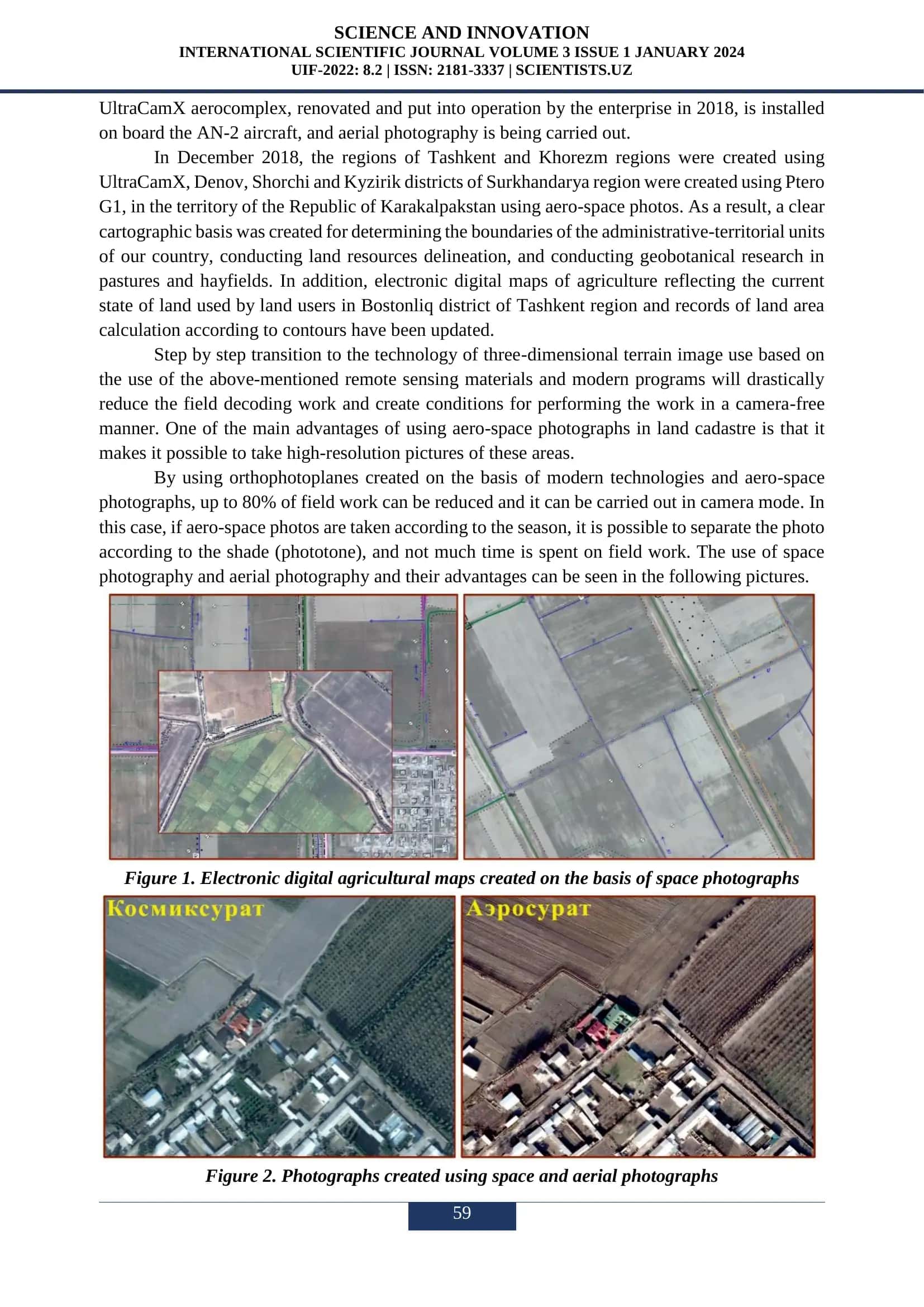 The Usage of Aero-Space Spacecraft and Their Advantages in Managing Land Cadastres 2