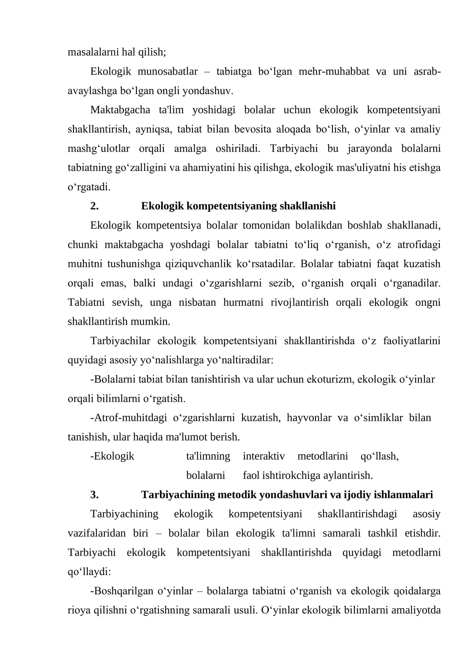 Ertaklardan foydalangan holda maktabgacha yoshdagi bolalarni ekologik tarbiyalash usullari 2