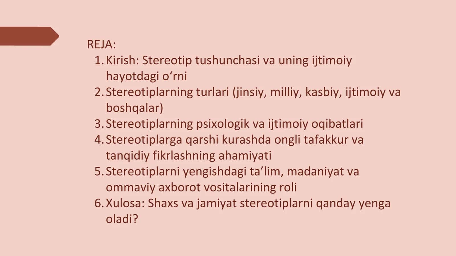 Stereotiplarga qarshi kurash va ularni yengish psihologiyasi 2