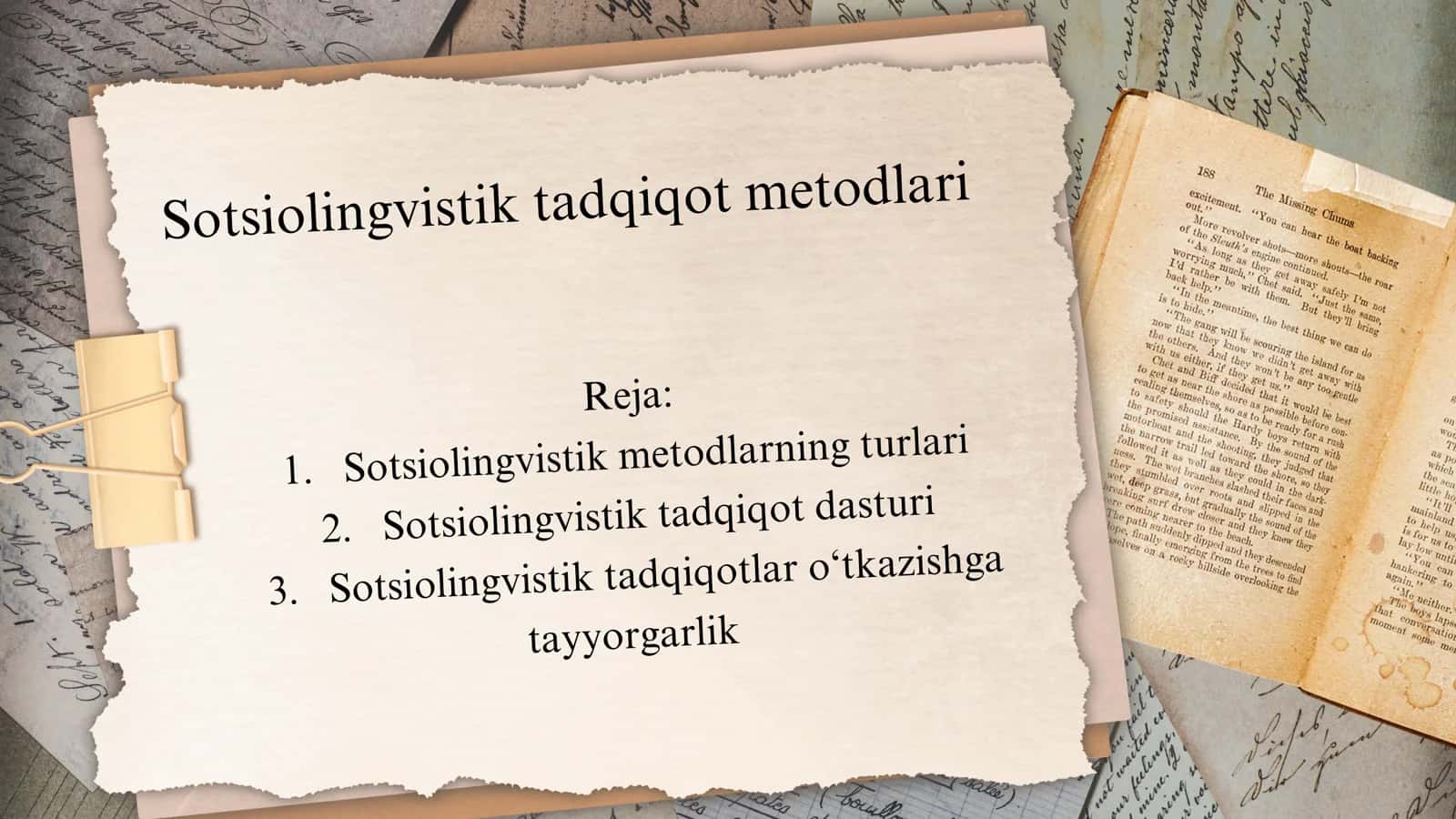 Sotsiolingvistik tadqiqot metodlari 2