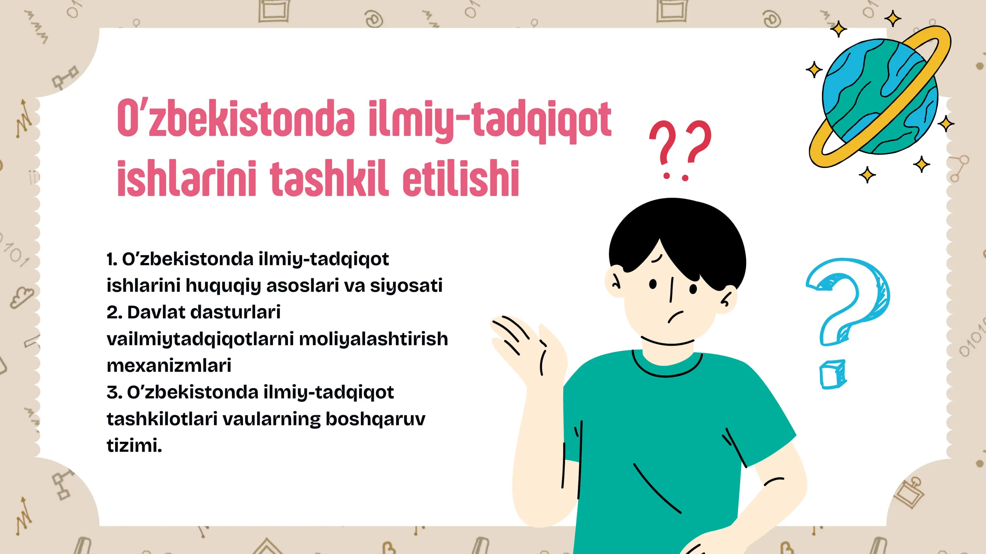 Ilmiy-tadqiqot ishlari huquqiy asoslari 2