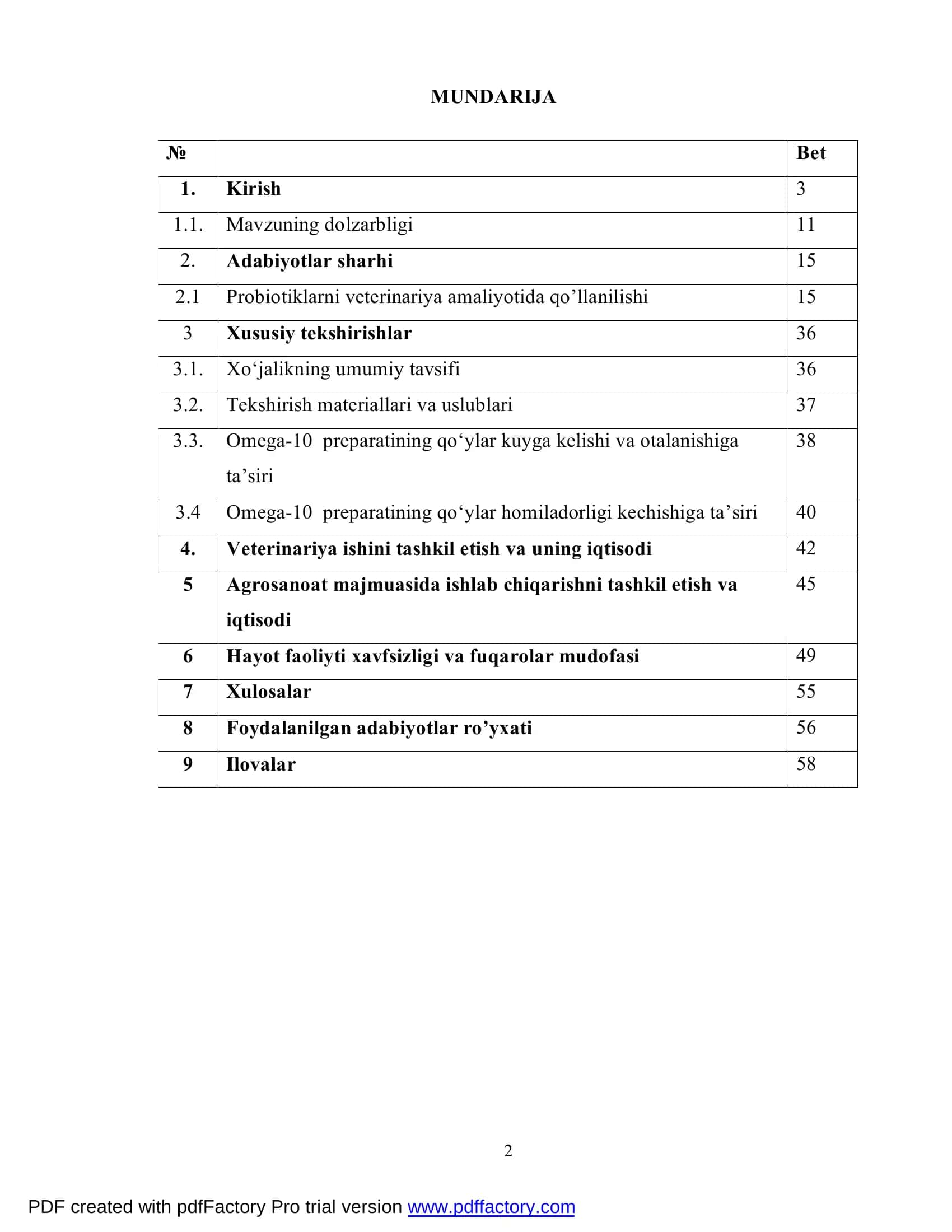 Probiotiklarning qorako`l qo`ylar jinsiy sistemasiga ta’siri 2