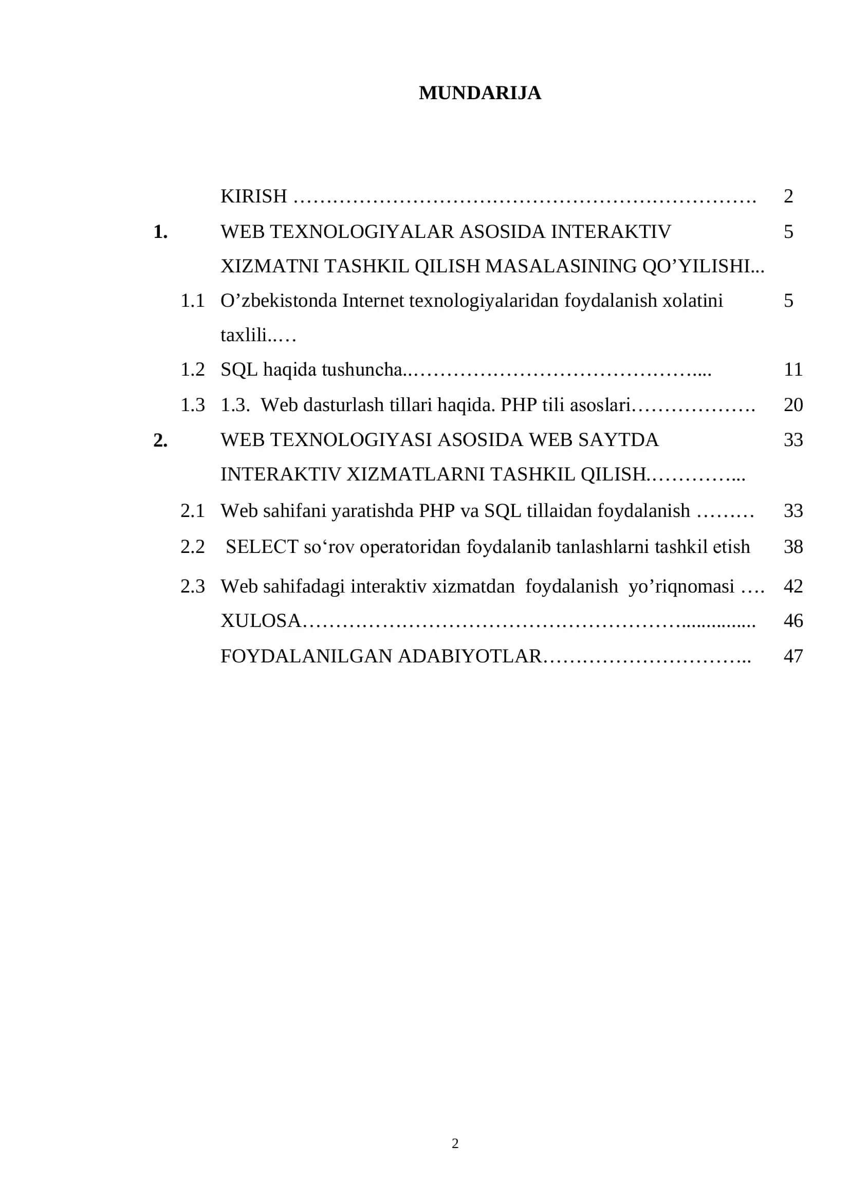 Kommunal to’lamlarda interaktiv xizmatlarni tashkil qilish masalalari 2