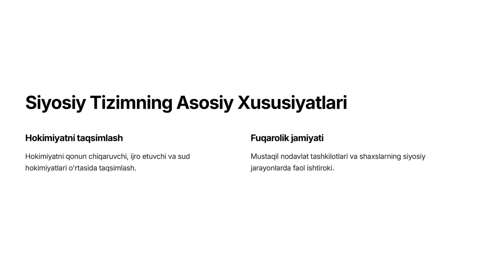 Siyosiy va Ijtimoiy-Iqtisodiy Tizimlar Qiyosiy Tahlil 2