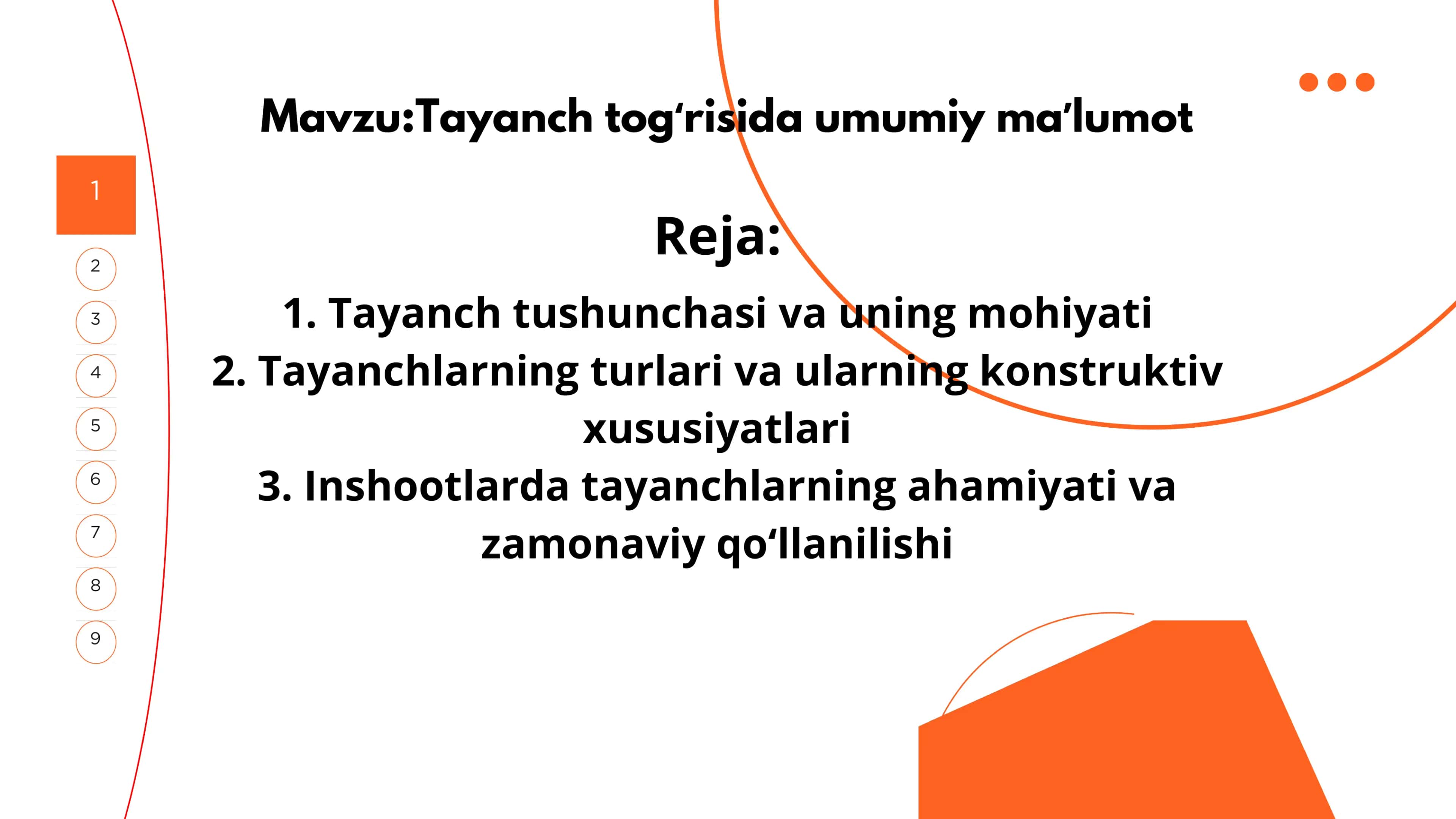 Tayanchlar tushunchasi va ularning mohiyati 2