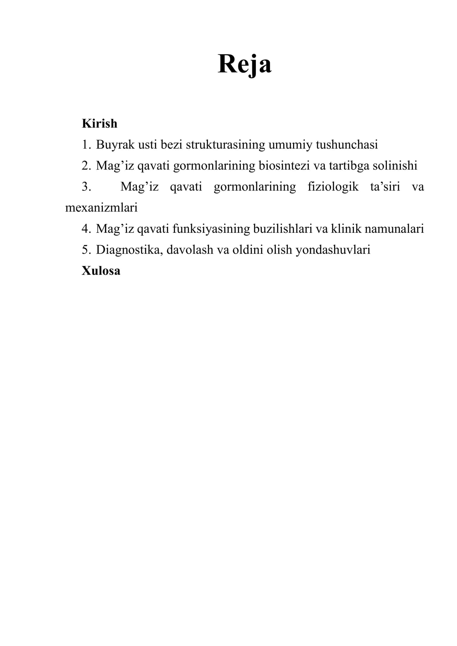 Buyrak usti bezi mag’iz qavati gormonlari 2