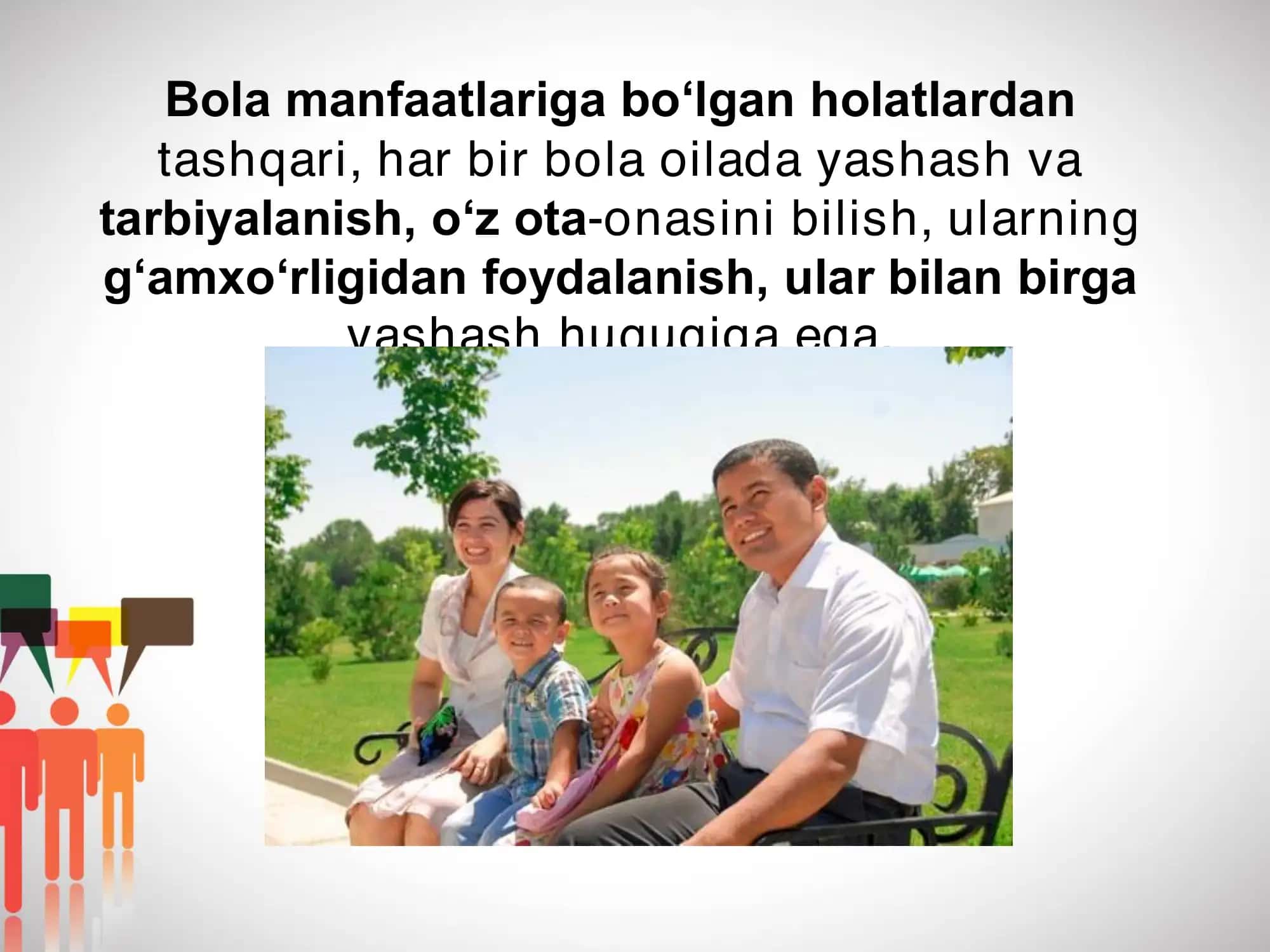 Oila qonunchiligida voyaga yetmaganlarning huquq va majburiyatlari 2