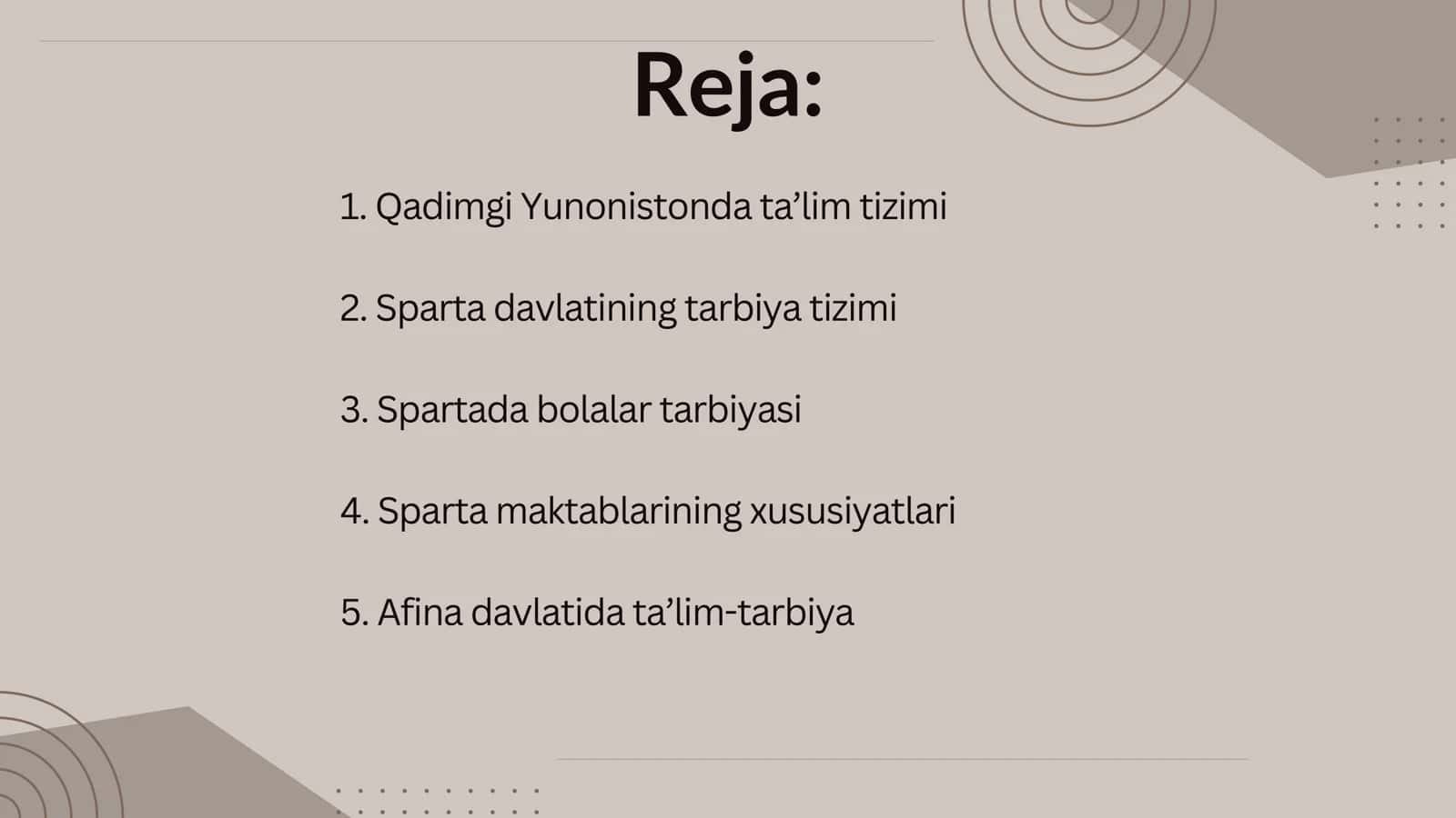 QADIMGI SPARTA VA AFINA MAKTABLARIDA TA’LIM-TARBIYA 2