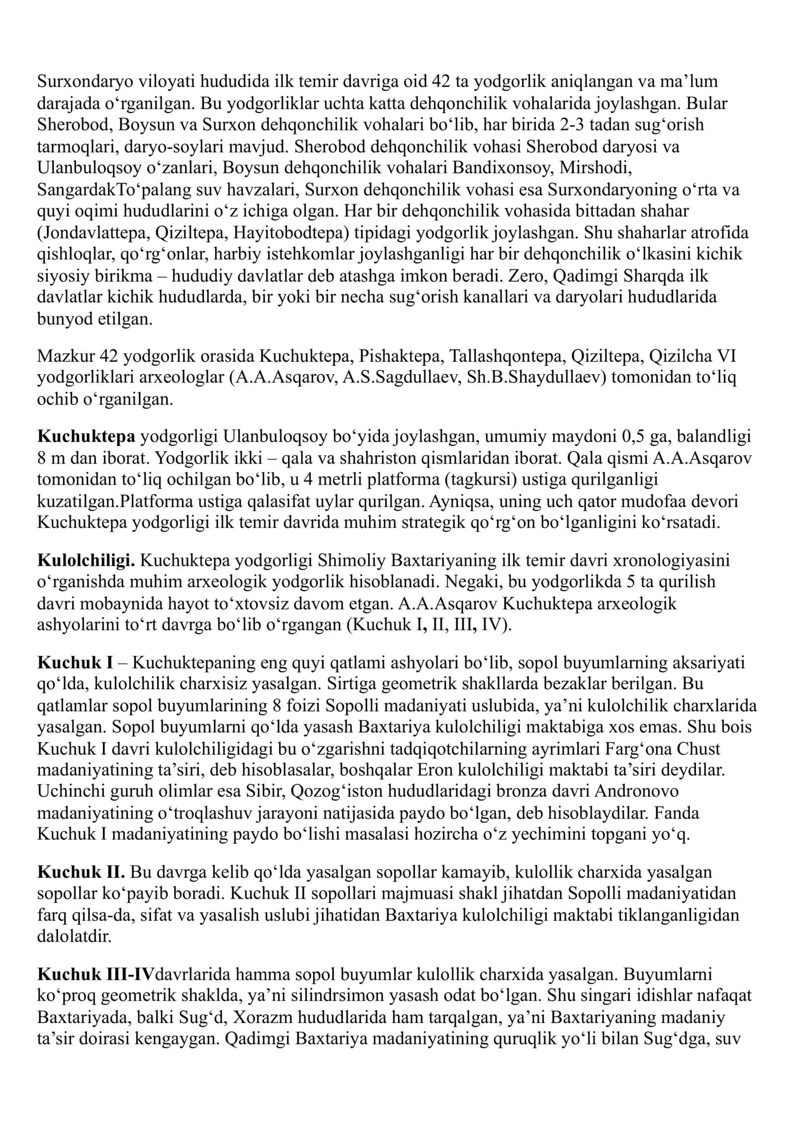 VII. ILK TEMIR DAVRI 2