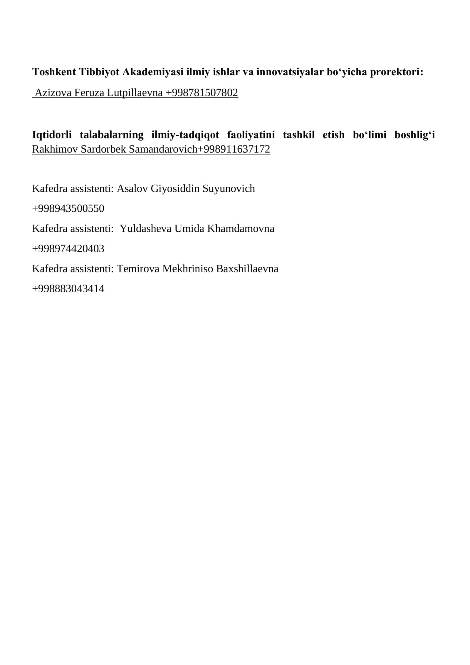 Allergologiya va Immunologiya Olimpiadasi 2