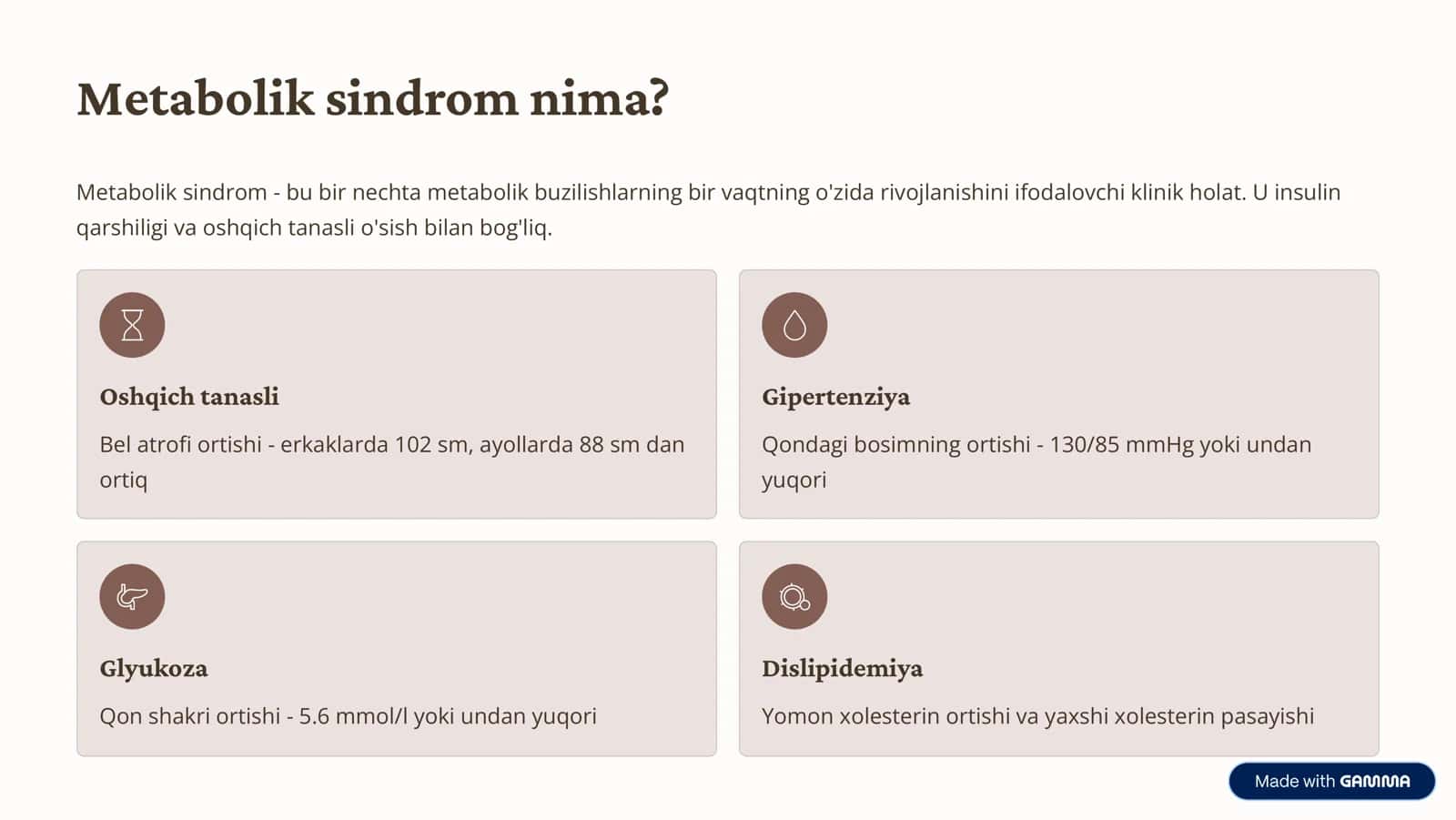 Metabolik sindromlar 2