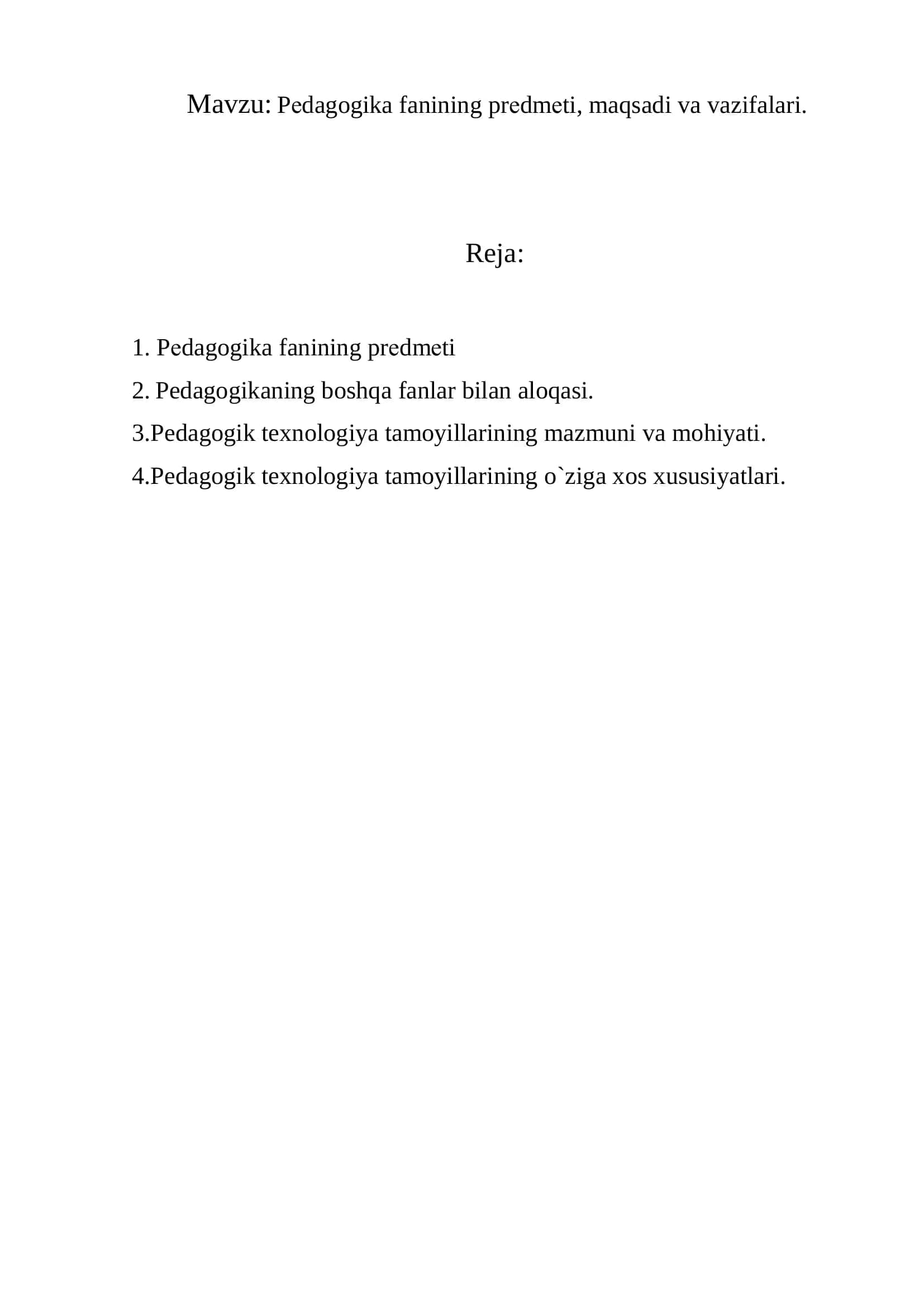 Pеdagogika fanining prеdmеti 2