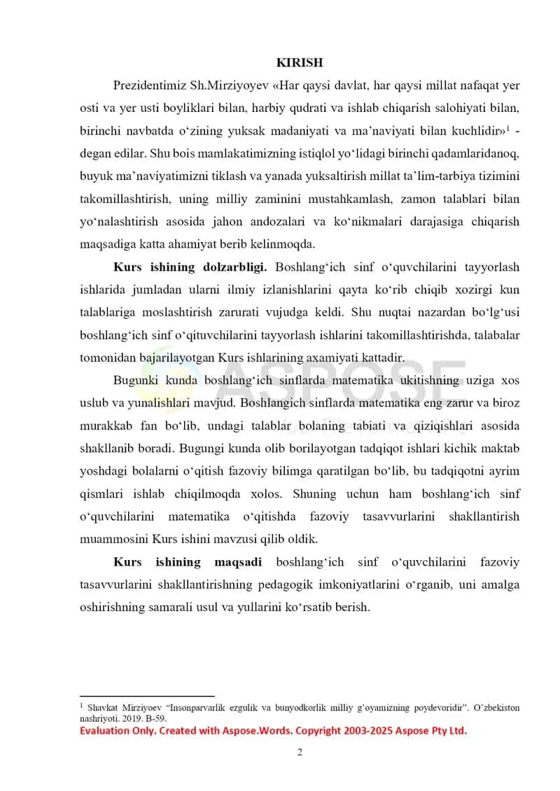Boshlang‘ich sinflarda geometrik mavzularni o‘qitishda o‘quvchilarning fazoviy tasavvurlarini shakllantirish 2