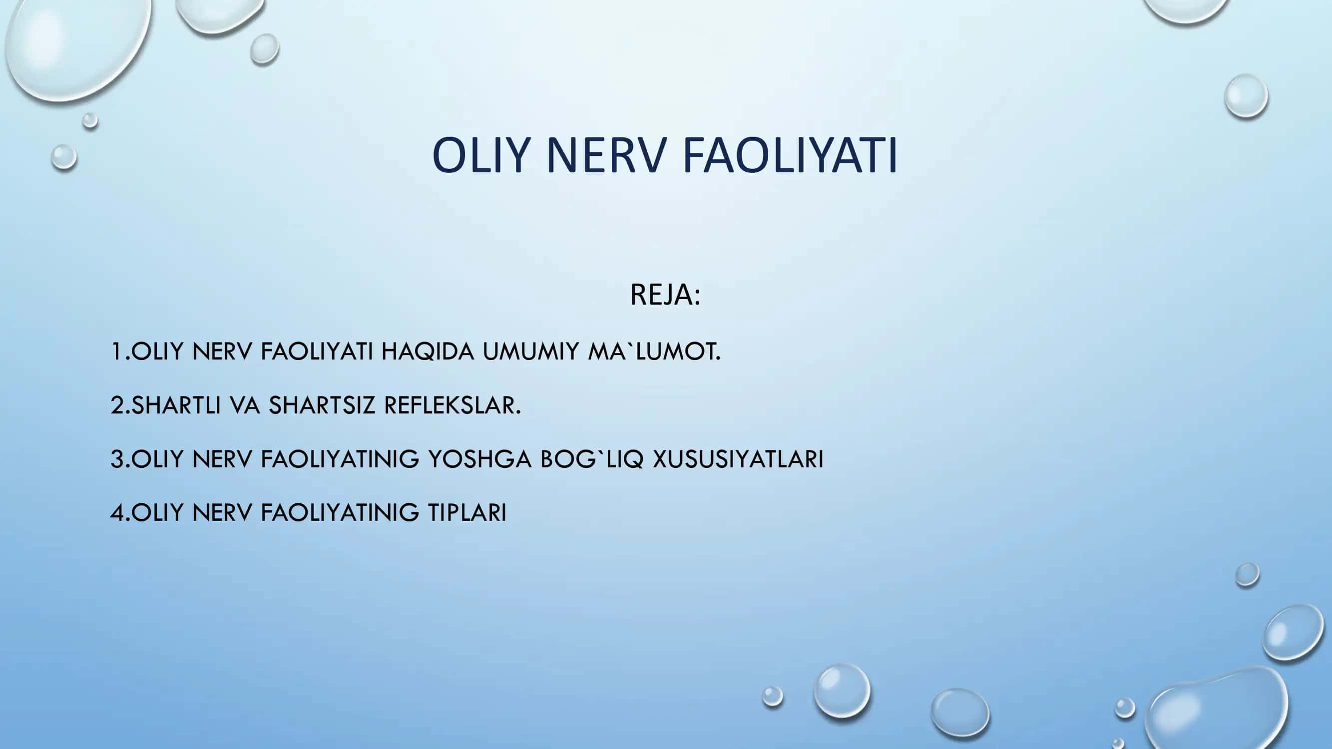 Oliy nerv faoliyati 2