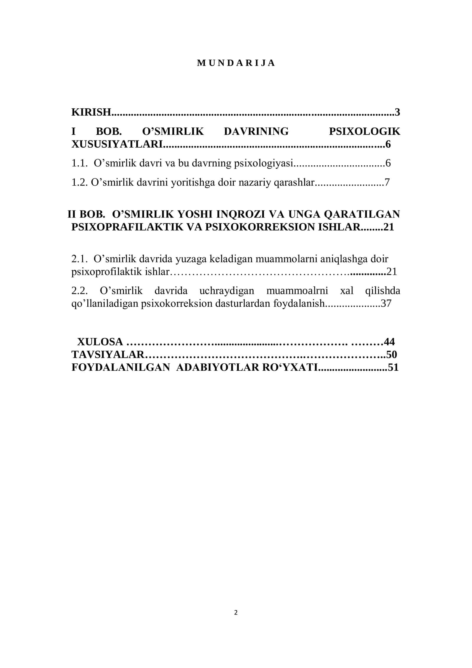 O’smir yoshdagi o‘quvchilarning muammolari va ularga ko‘rsatiladigan yordam 2