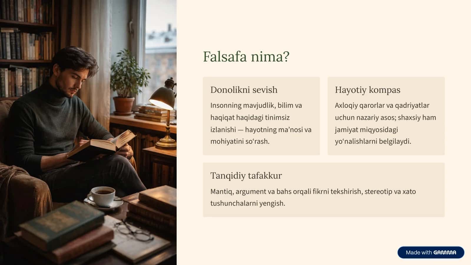 Falsafiy tafakkur taraqqiyoti: Sharq va G‘arb falsafasi 2