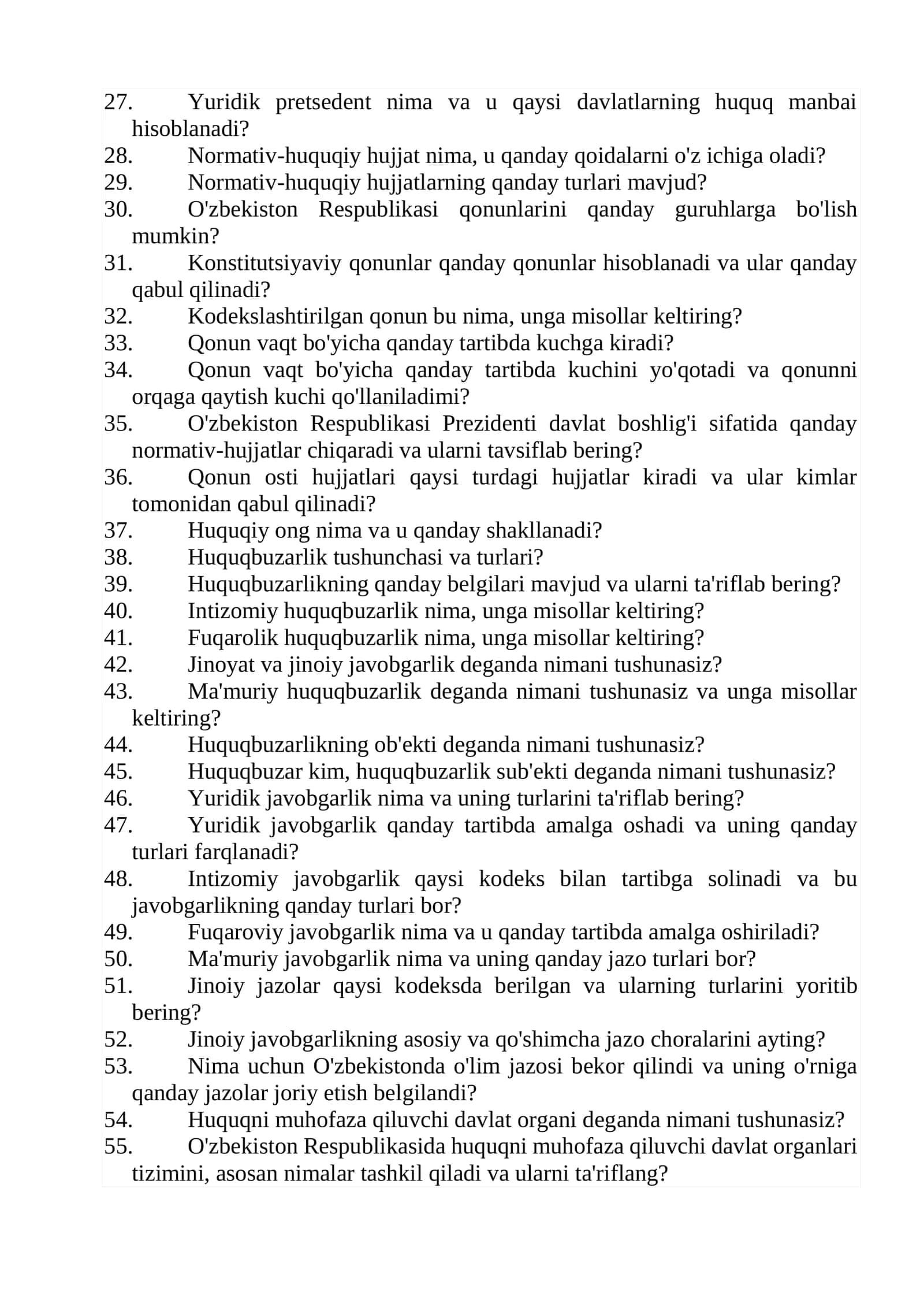 Ichki ishlarga kiruvchilar uchun test savollari 2026 2
