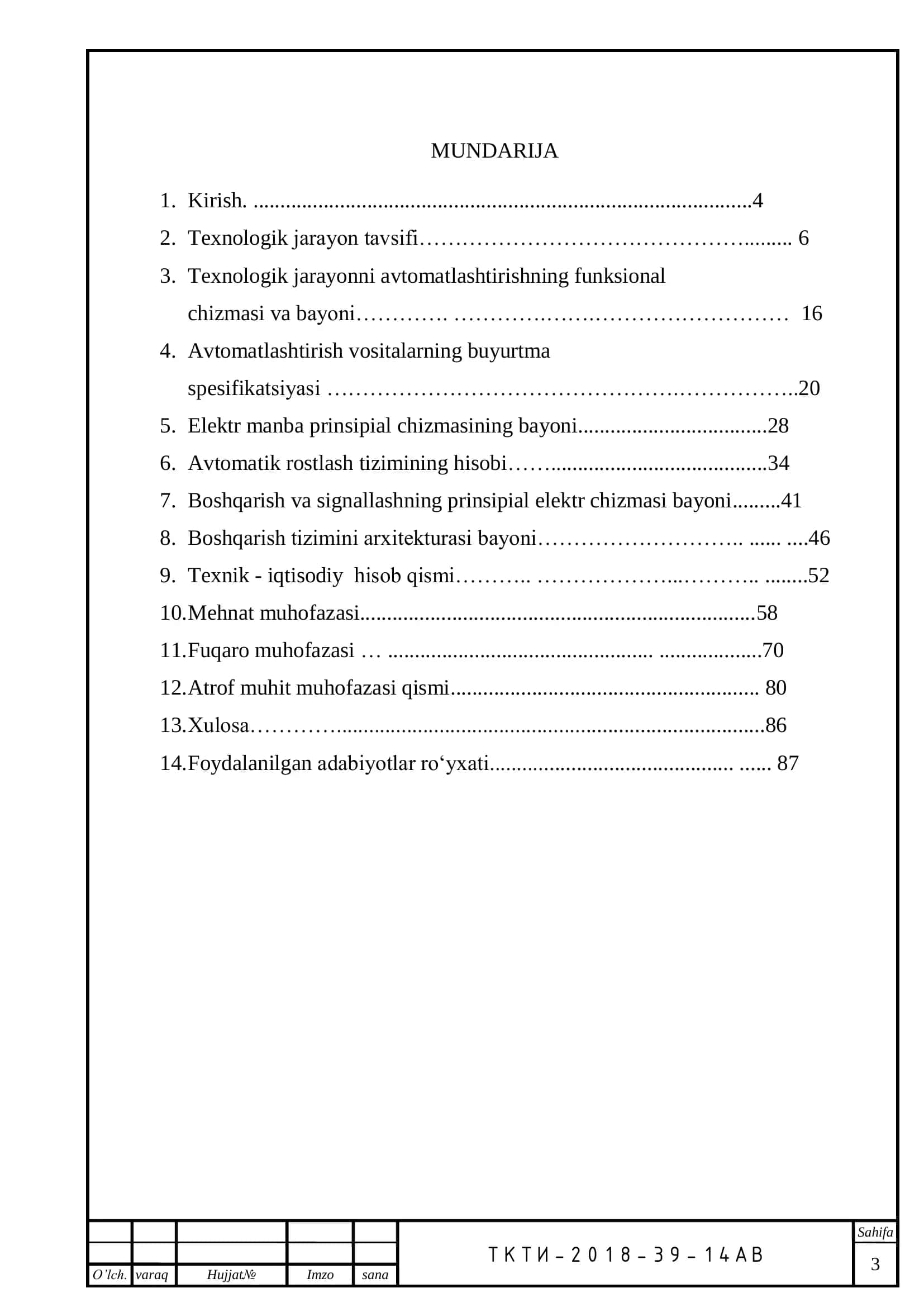 OZIQ – OVQAT MAHSULOTLARI TEXNOLOGIASI 2